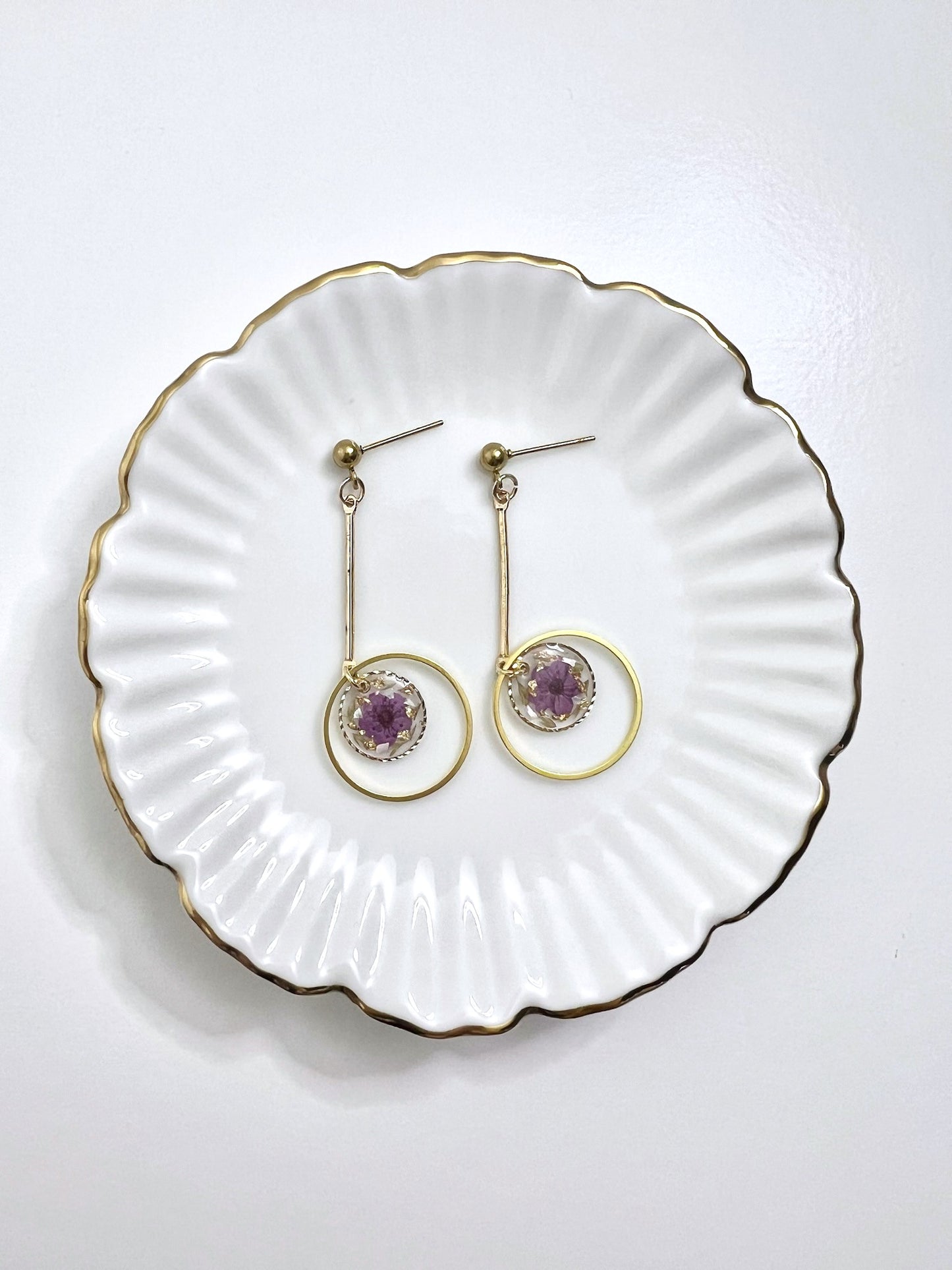 Alchemist Earrings Purple.