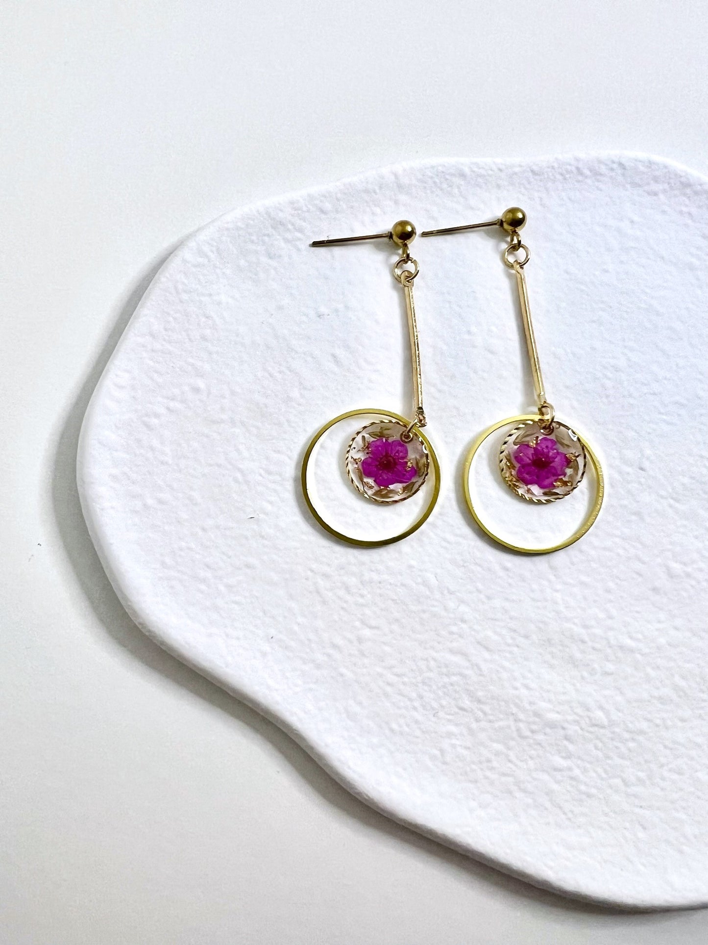 Alchemist Earrings Purple.