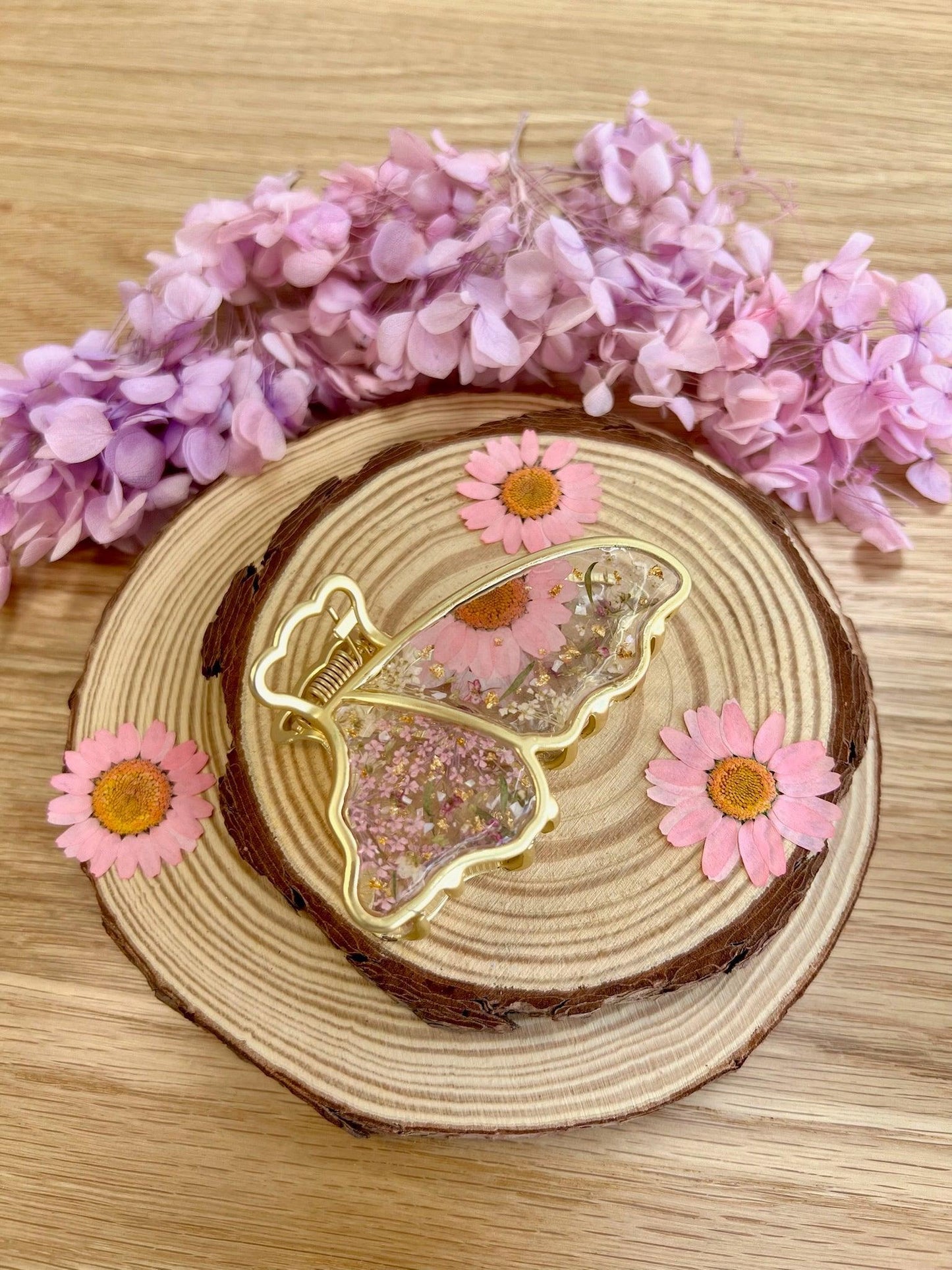 Butterfly Dance Hair Clip Pink.