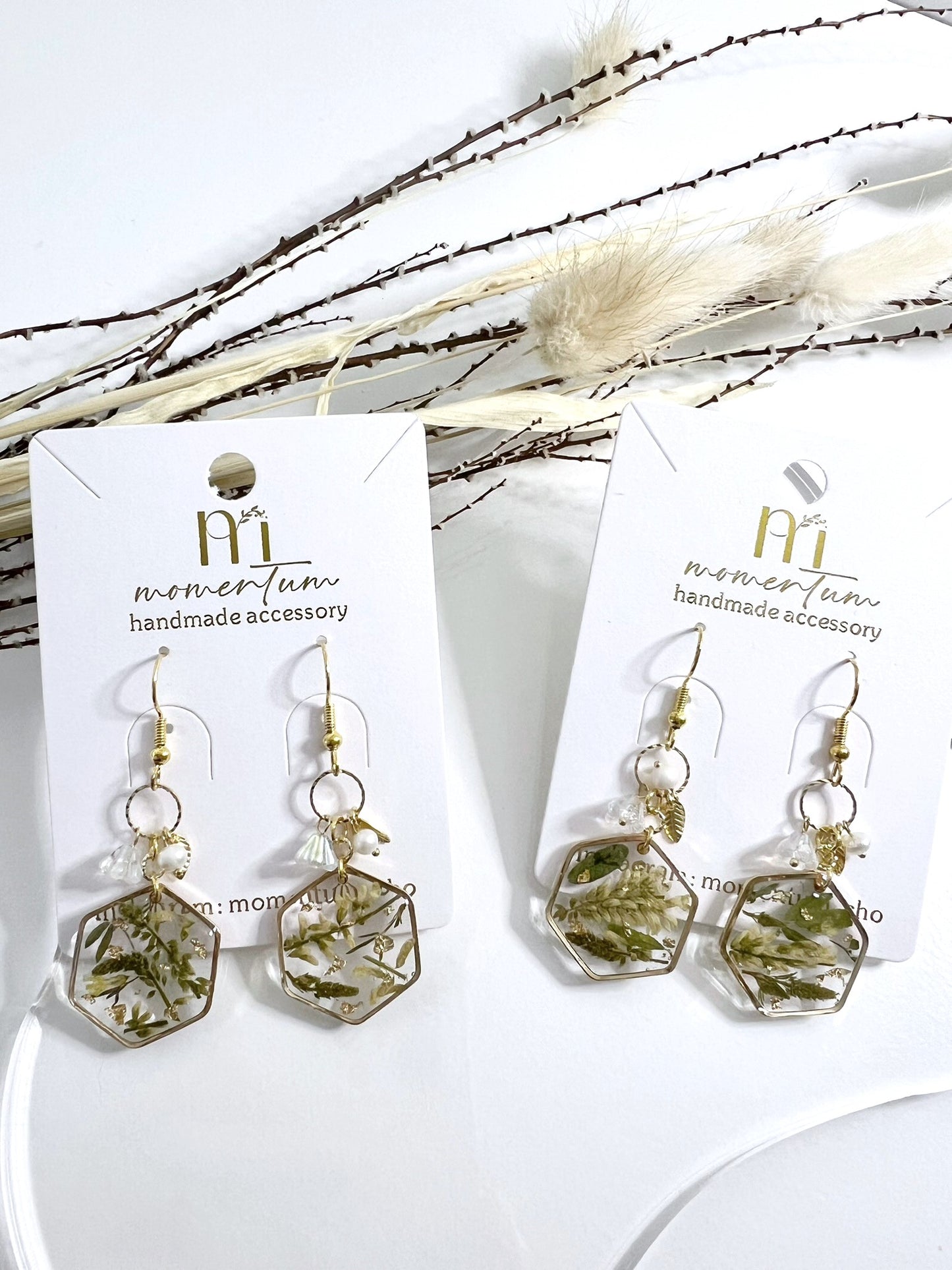 Cho's Park Earrings Card.