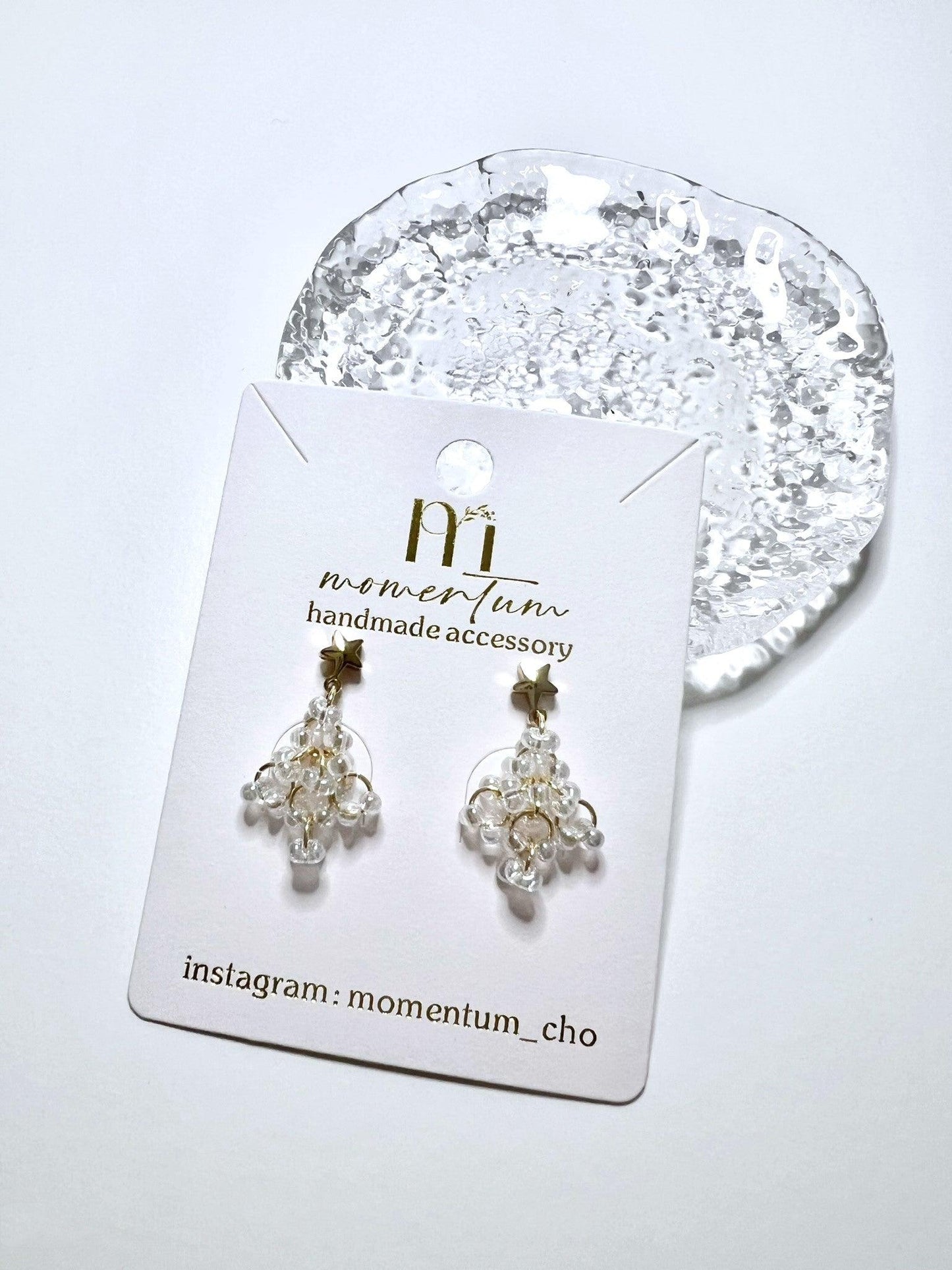 Crystal Christmas Earrings.