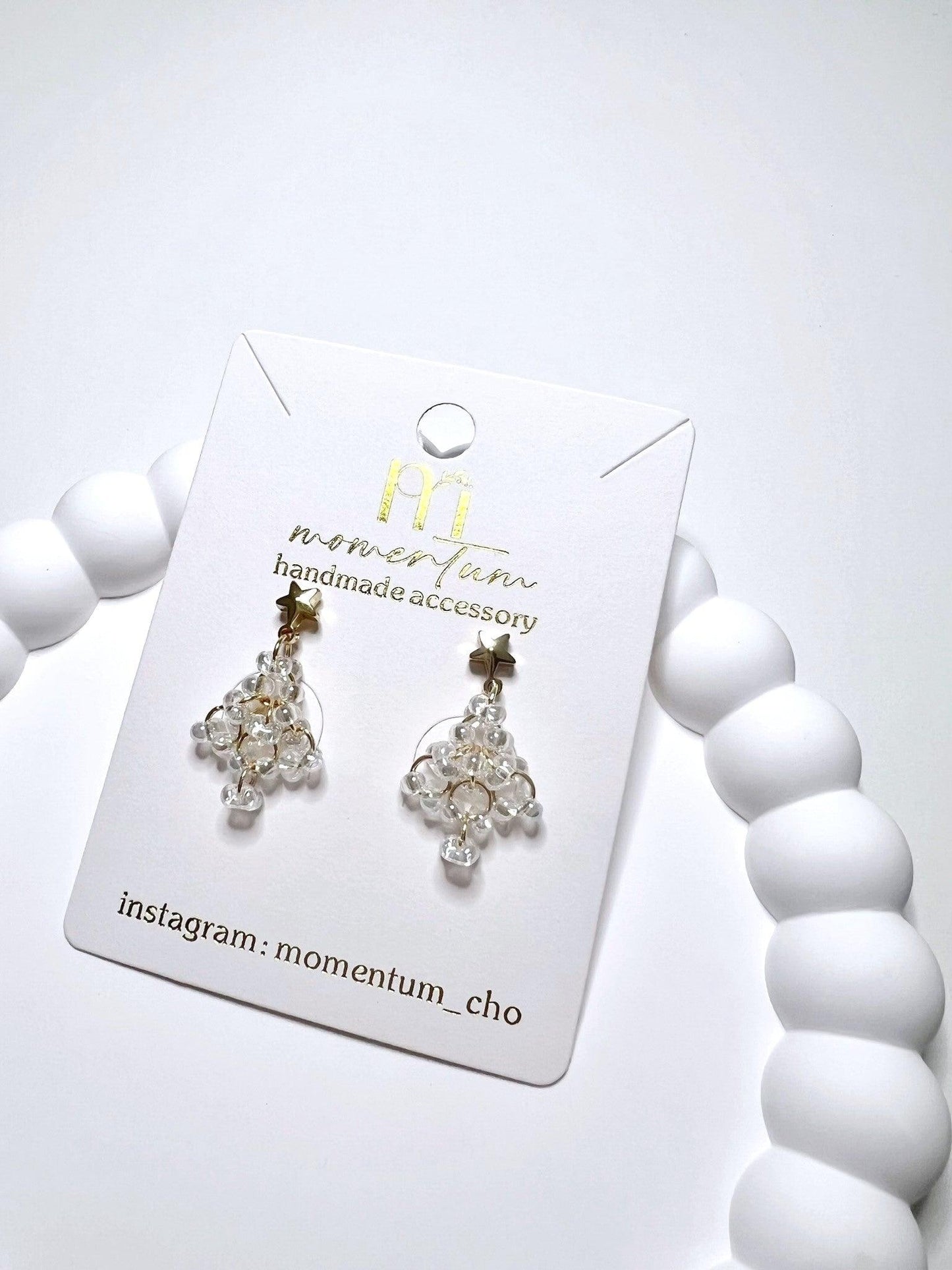 Crystal Christmas Earrings Plate.