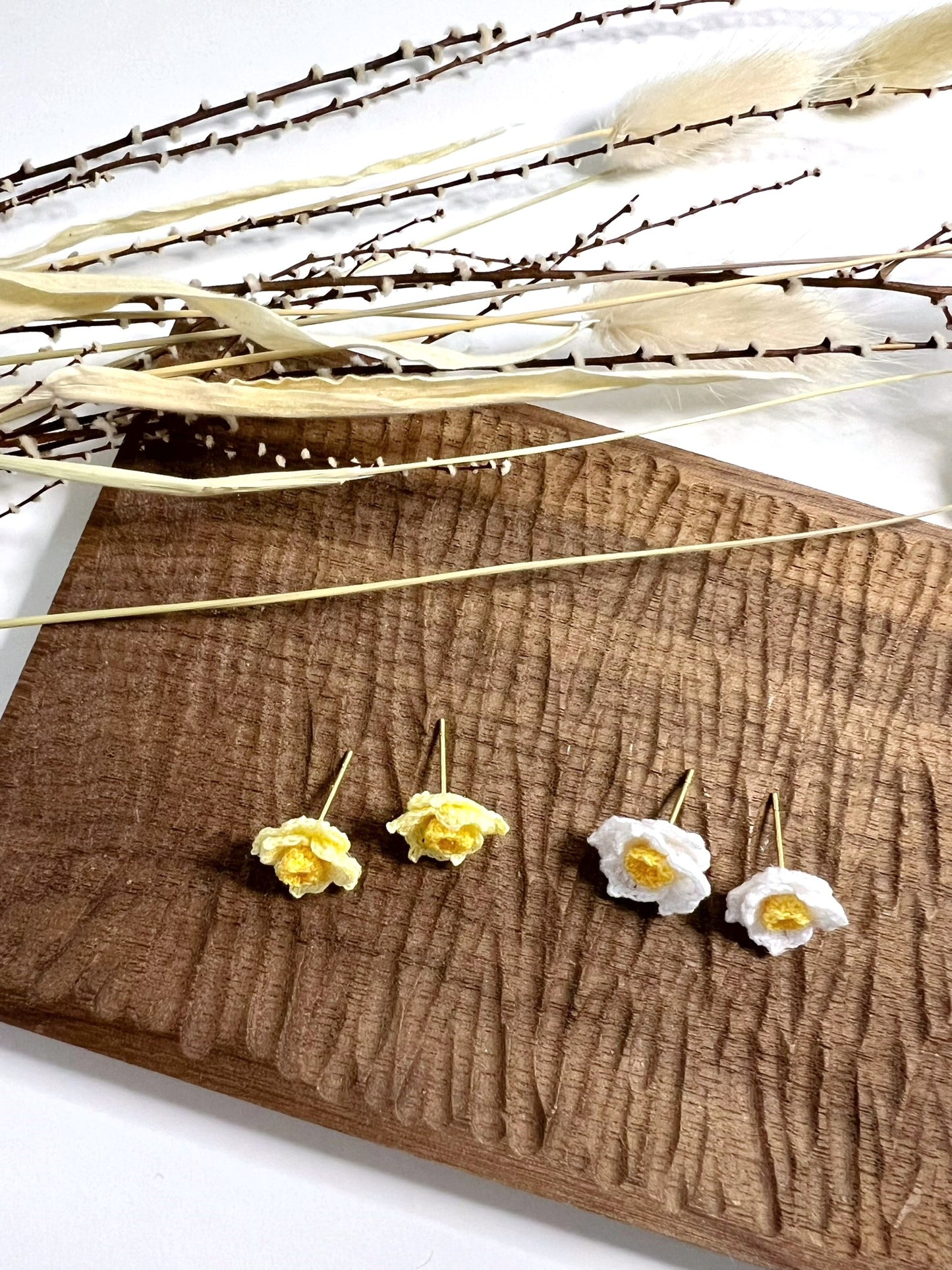 Daffodils Earrings Dangles.