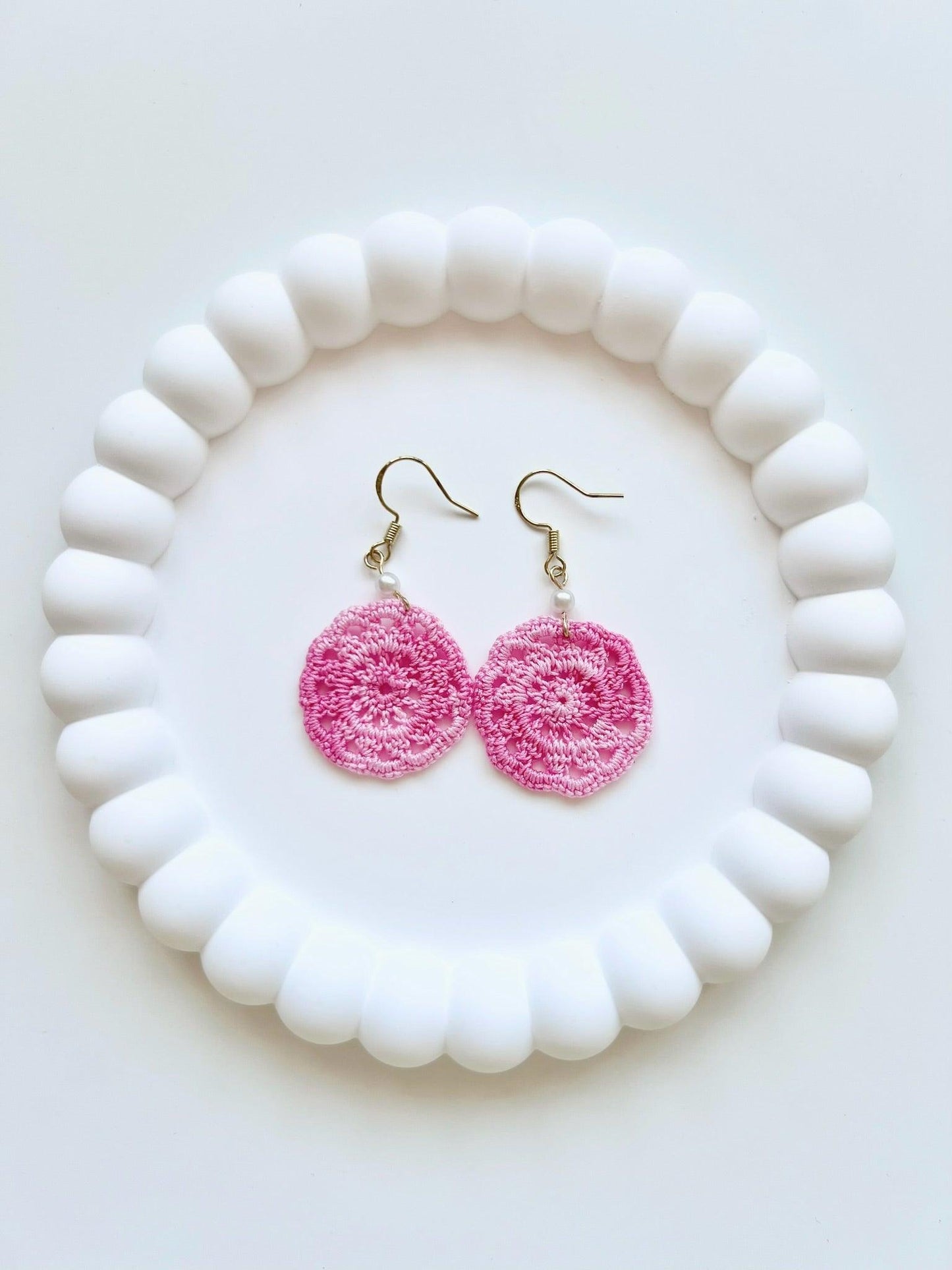 Dream Catchers Earrings Maroon.
