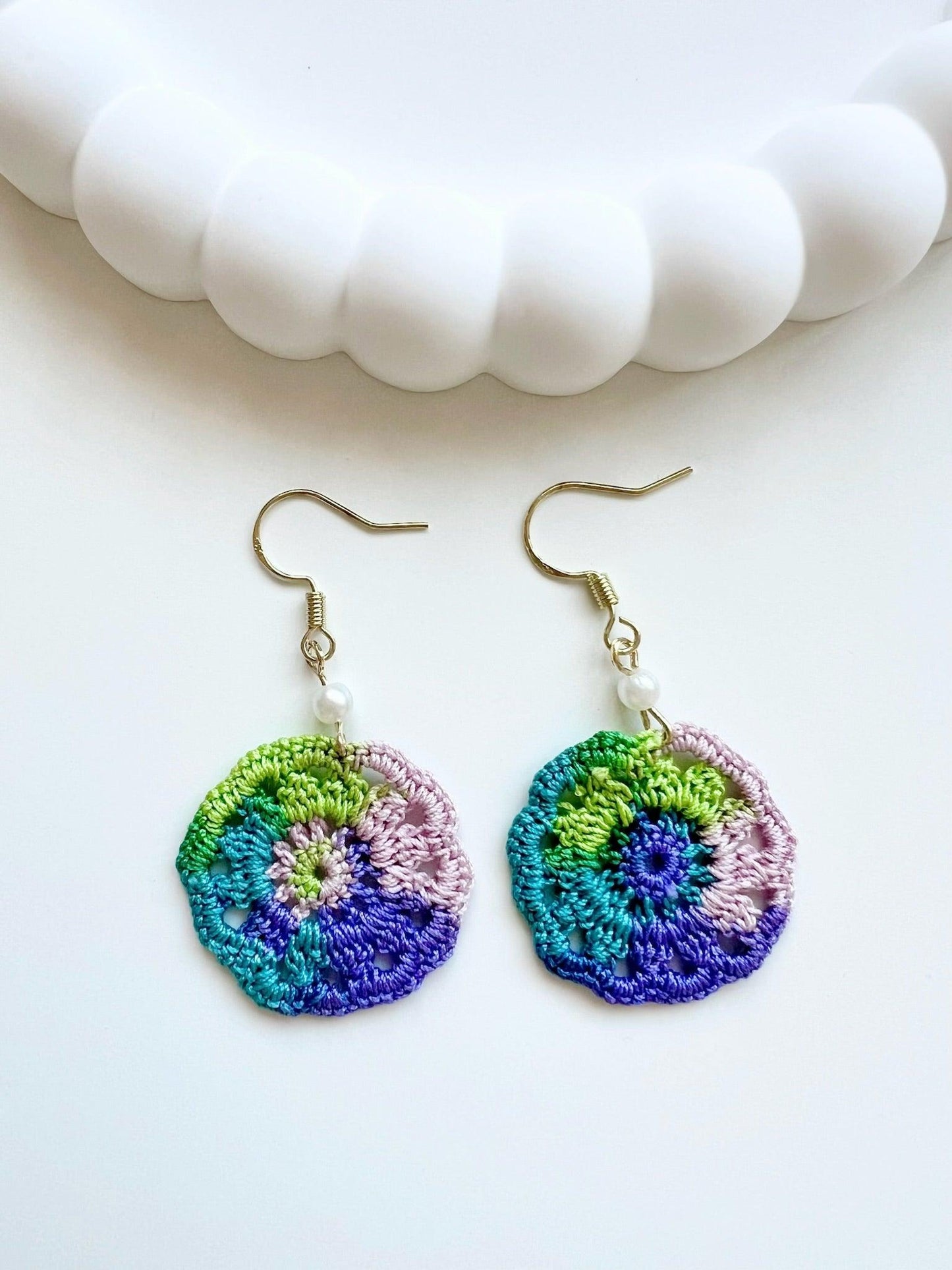 Dream Catchers Earrings Peacock.