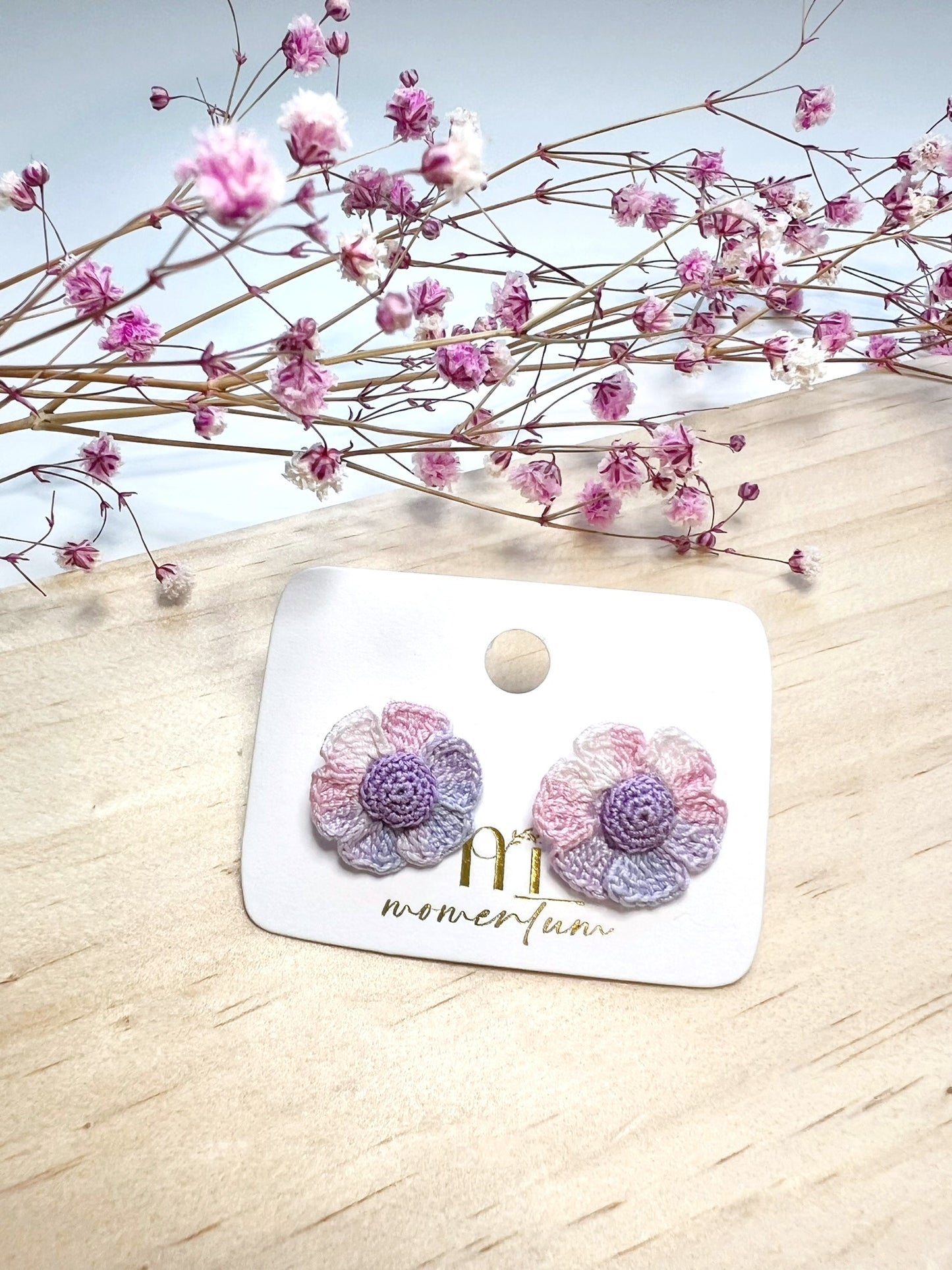 Dream Daisy Earrings Pink.