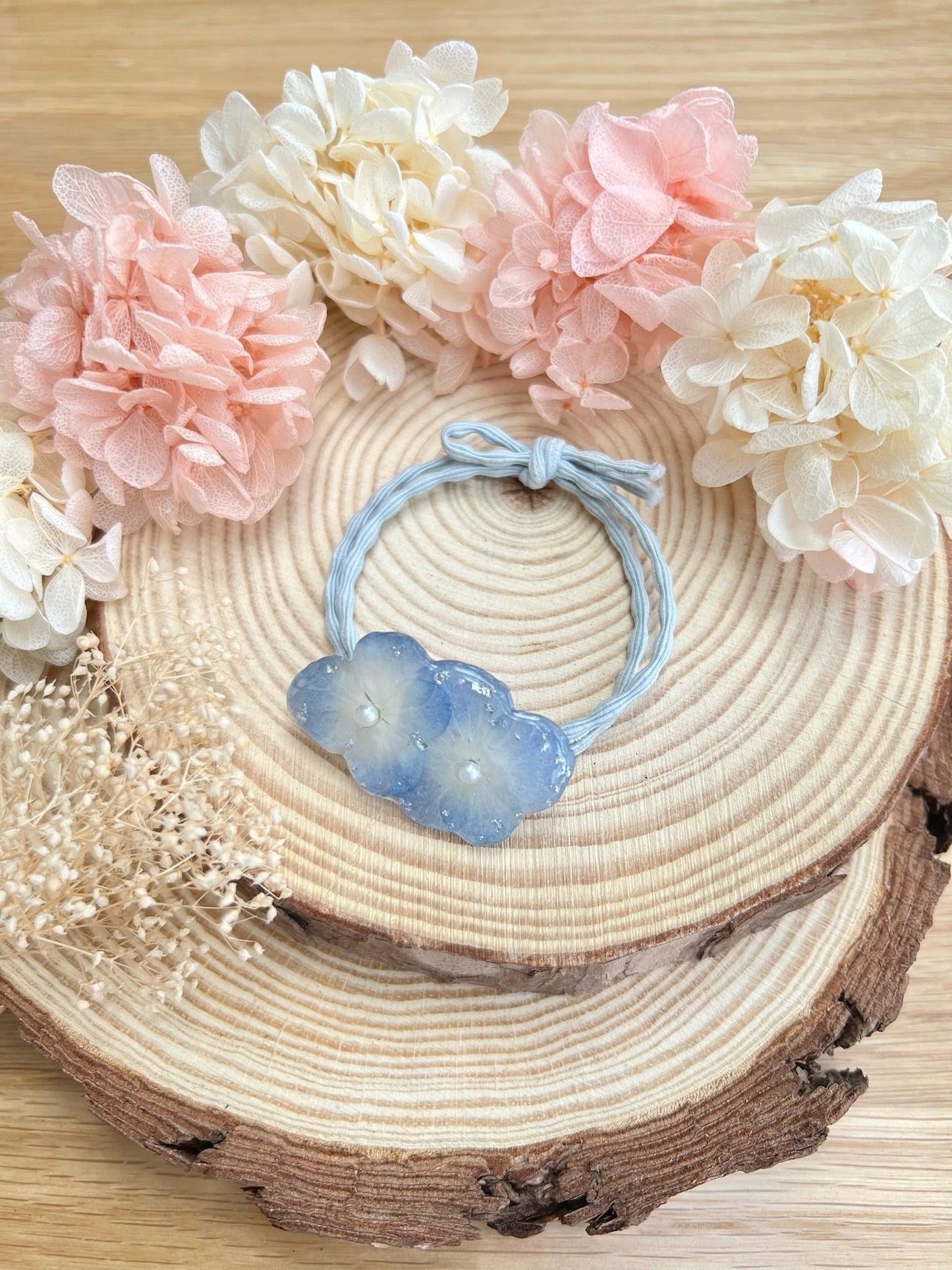 Endless Summer Ponytail Holder Blue.