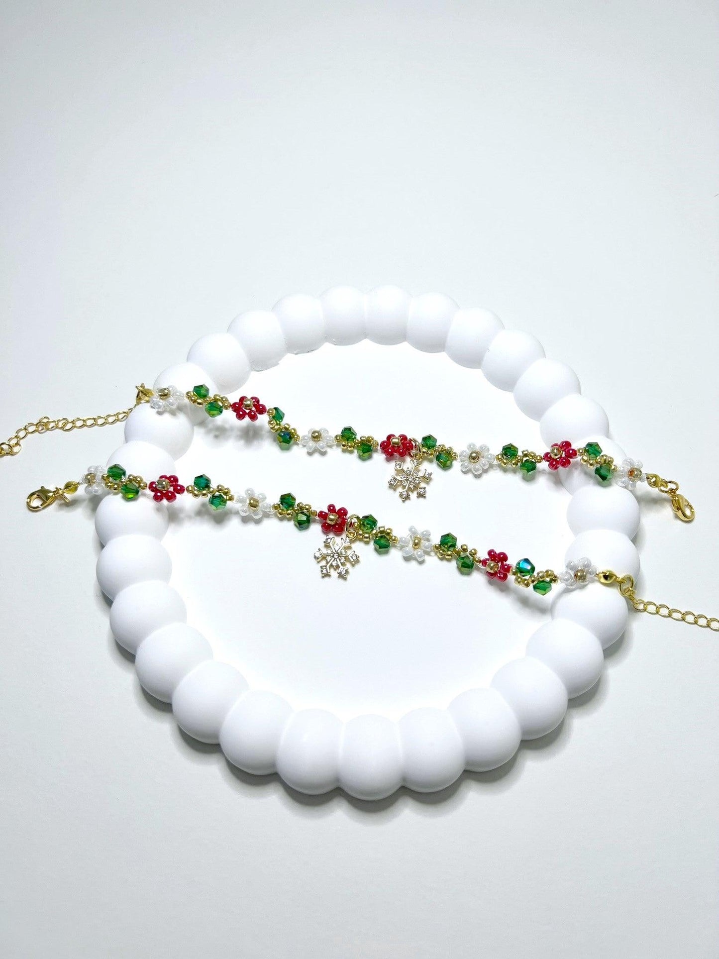 Festive Red Bracelets Compare.