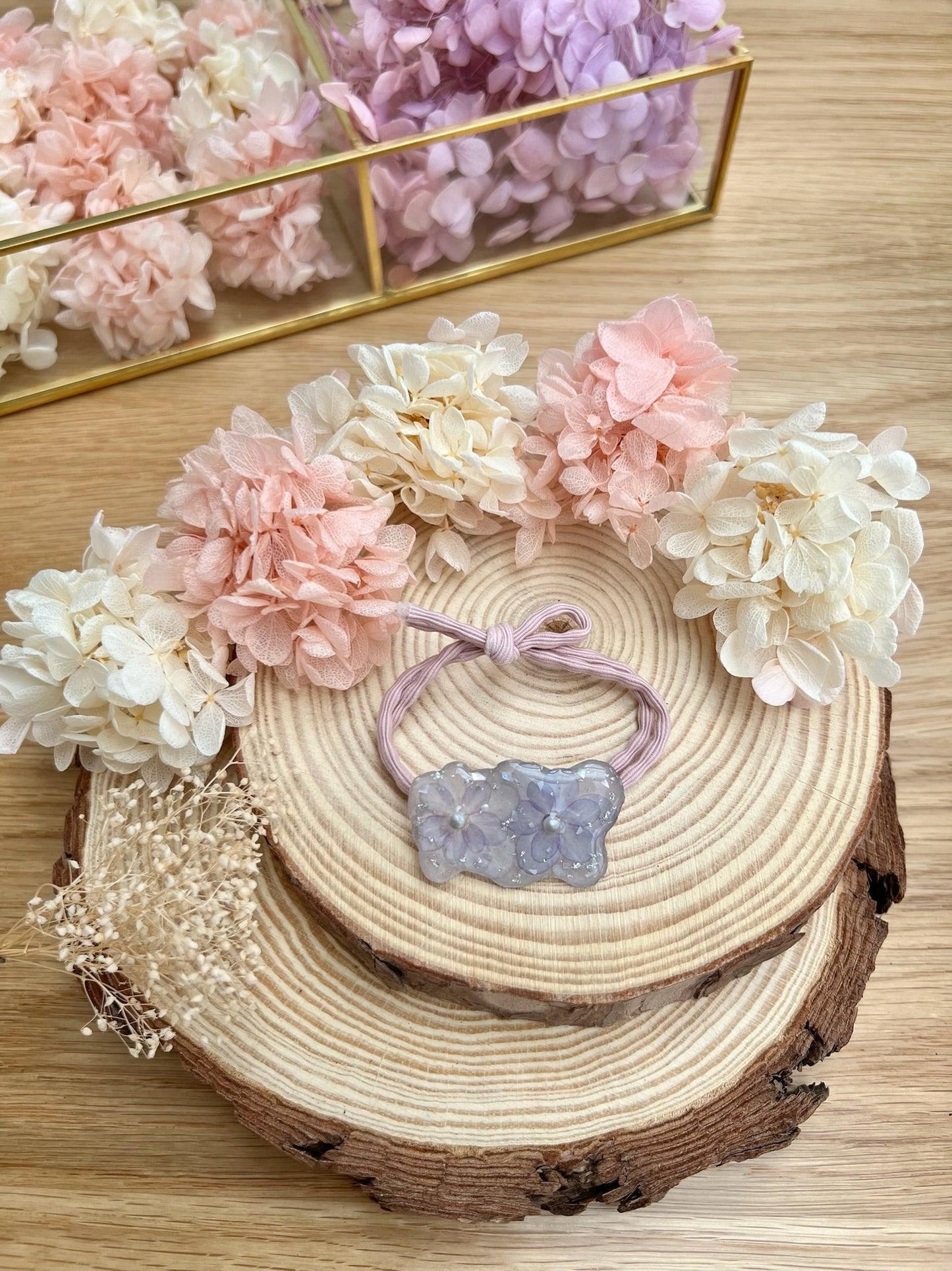 Forever Winter Ponytail Holder Purple.