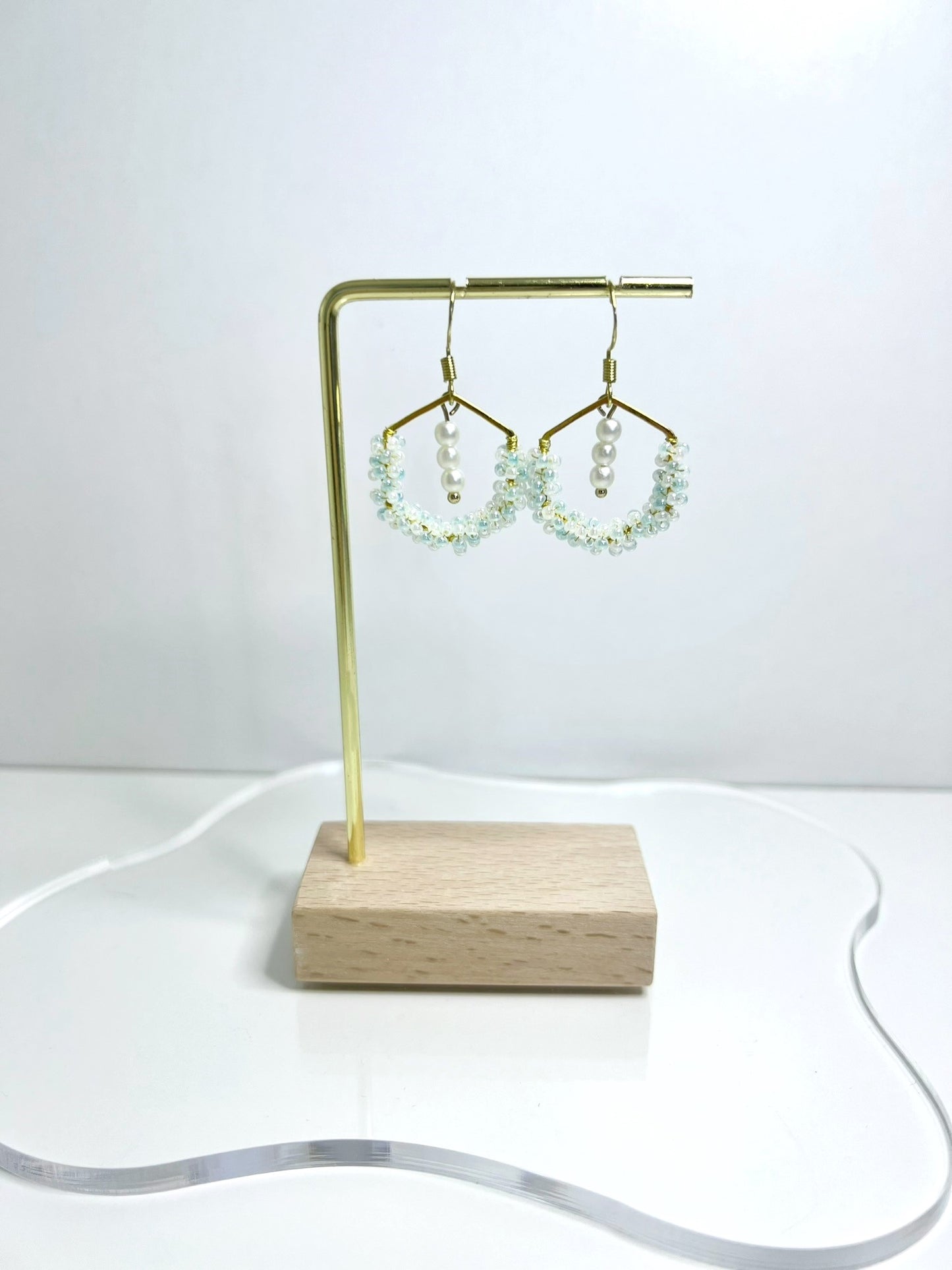 Ocean Tears Earrings Light Blue Demo.