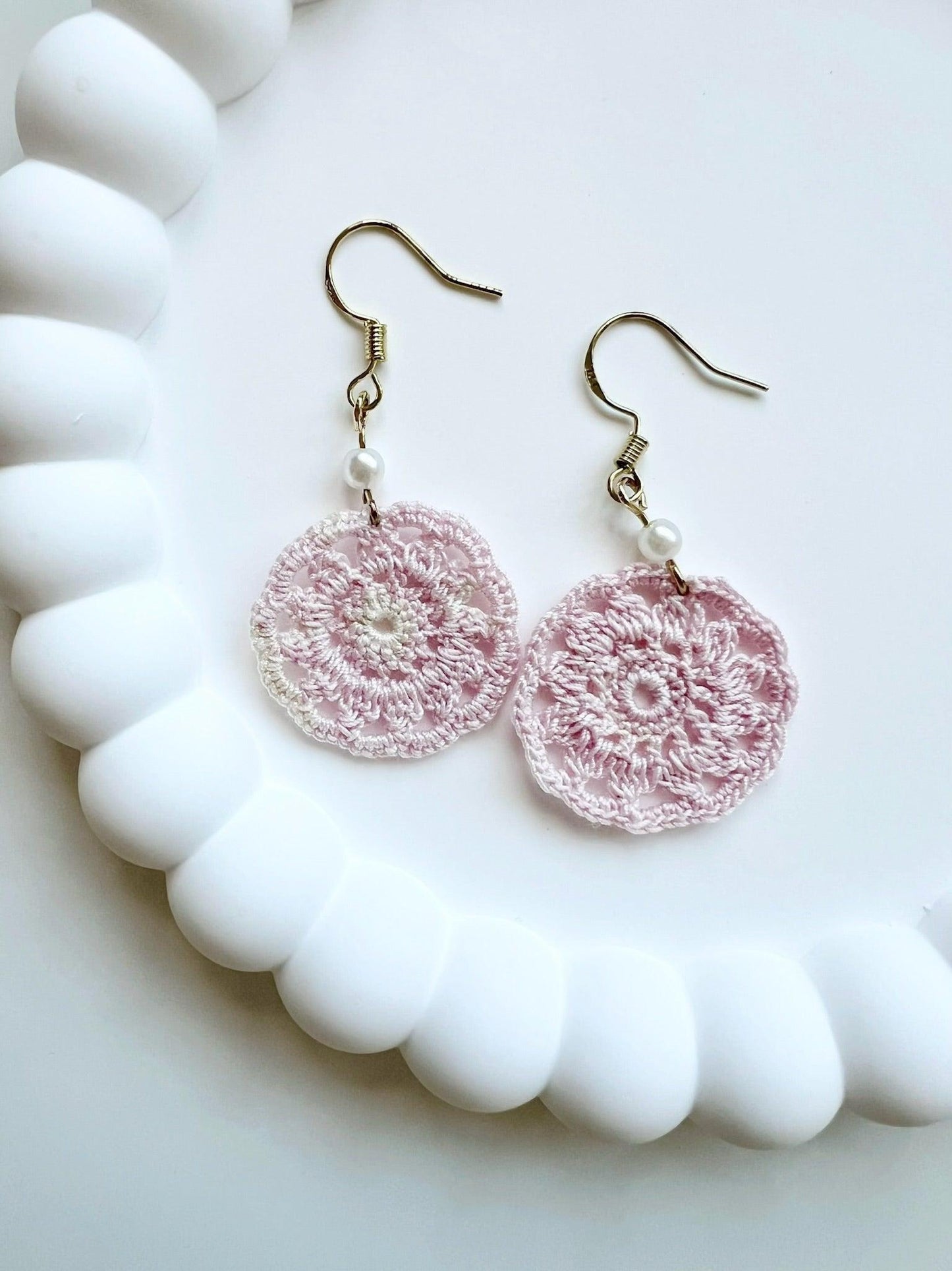 Pastel Dream Catchers Earrings Pink.