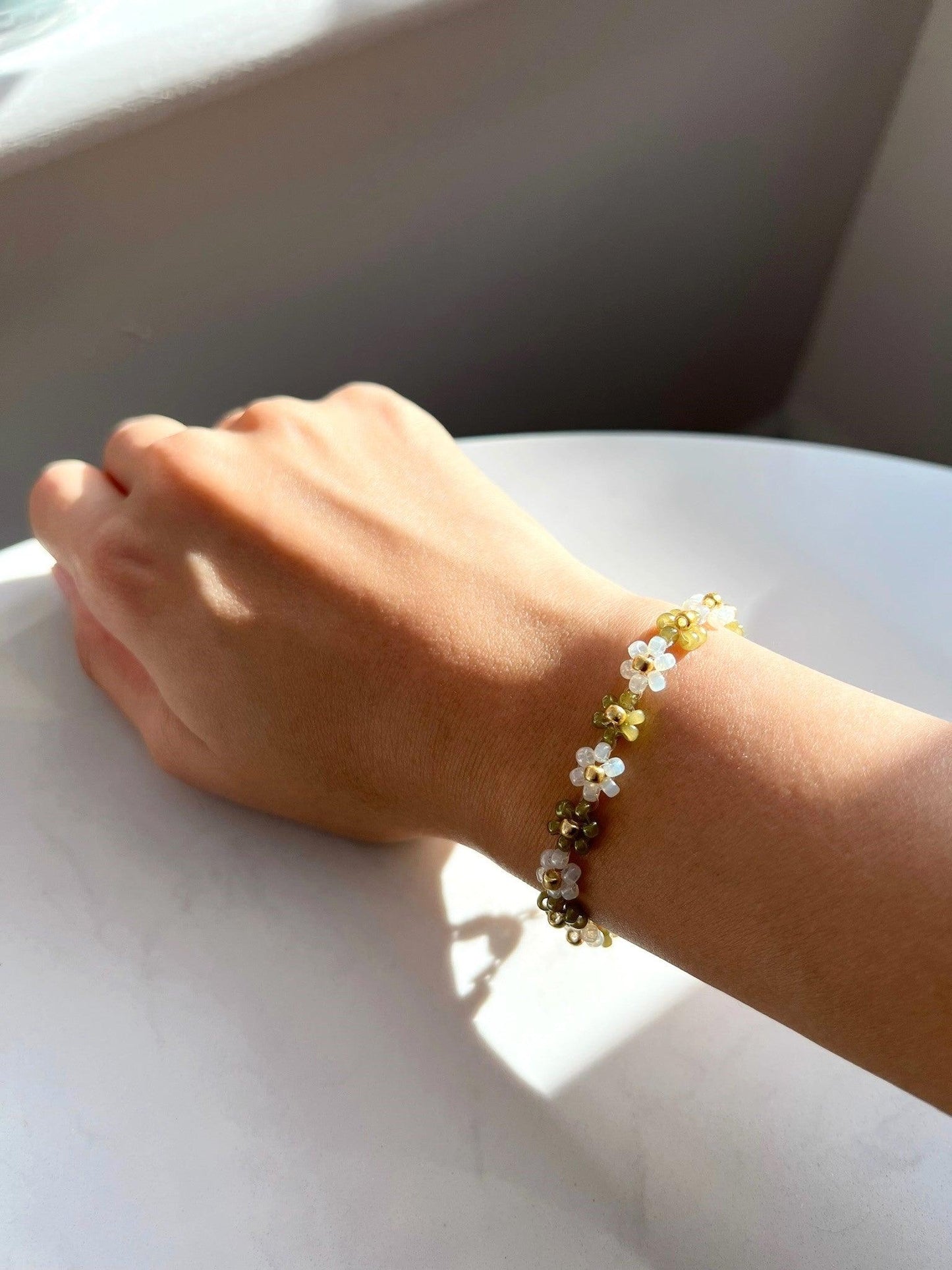 Pistachio n' Cream Bracelet.