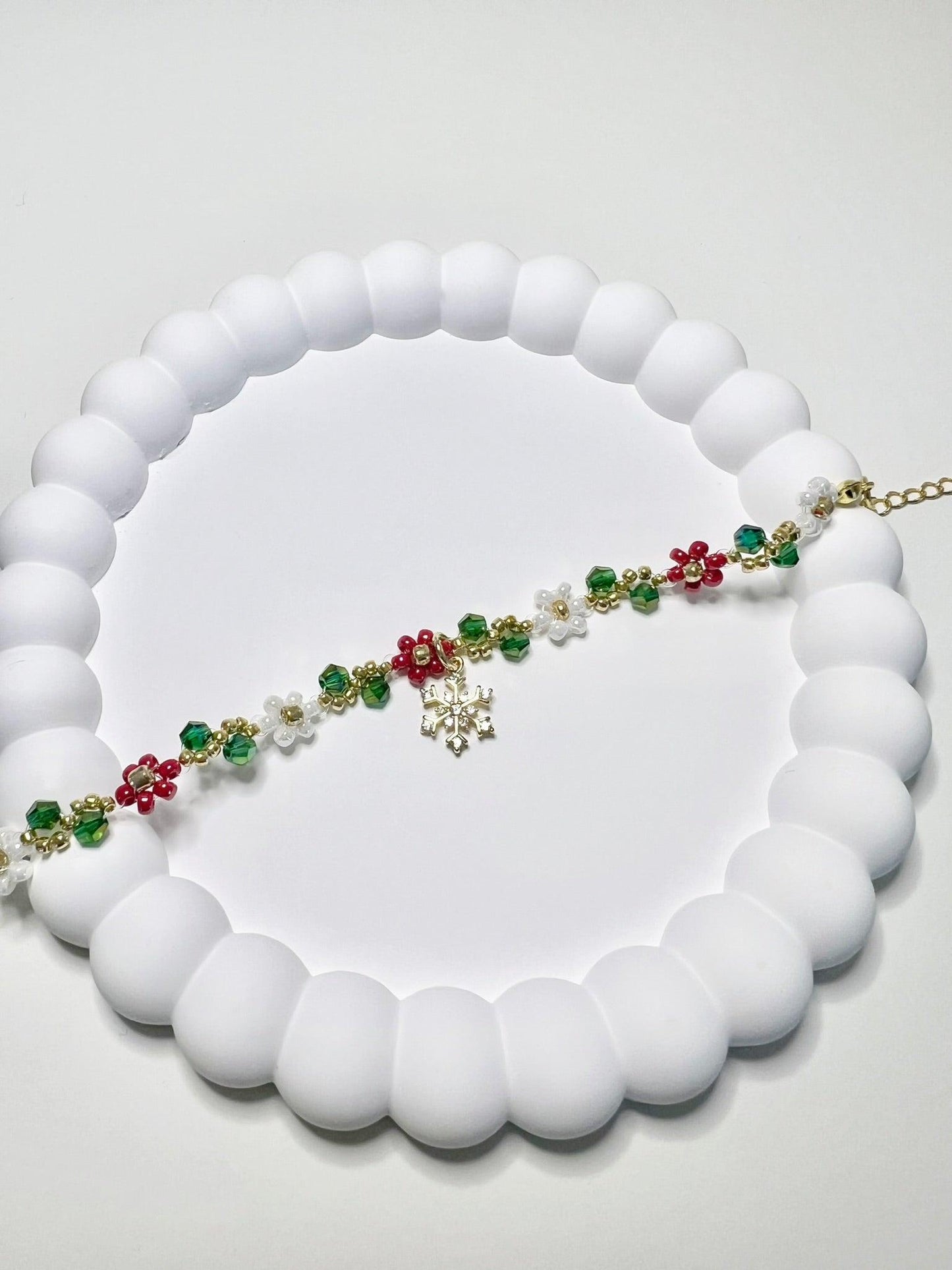 Poinsettia Red Bundle Bracelet.