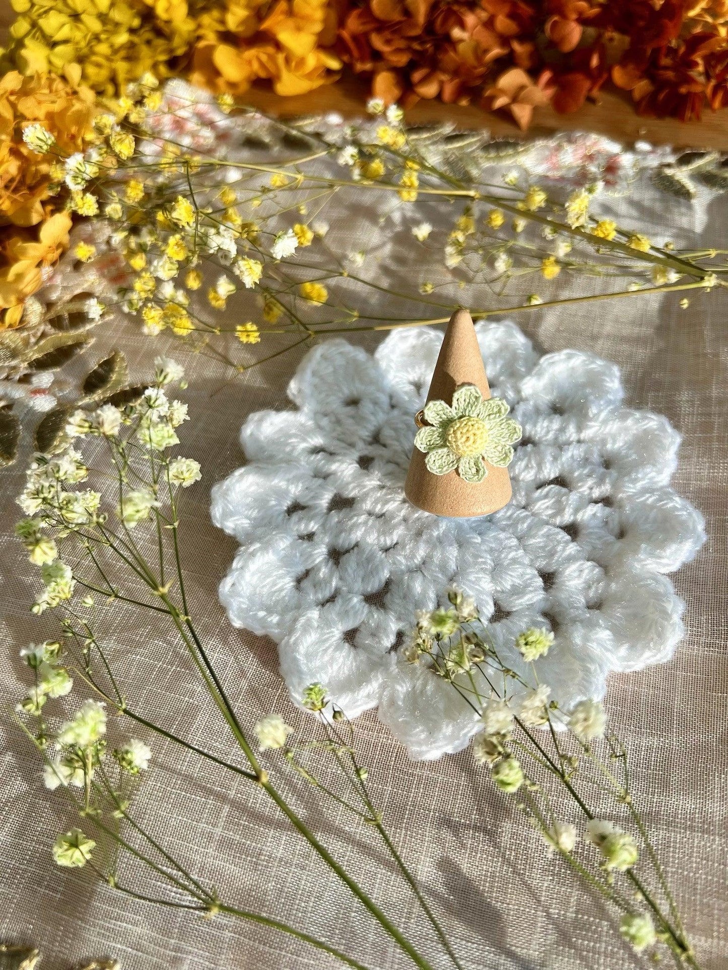 Pure Daisy Ring Green.