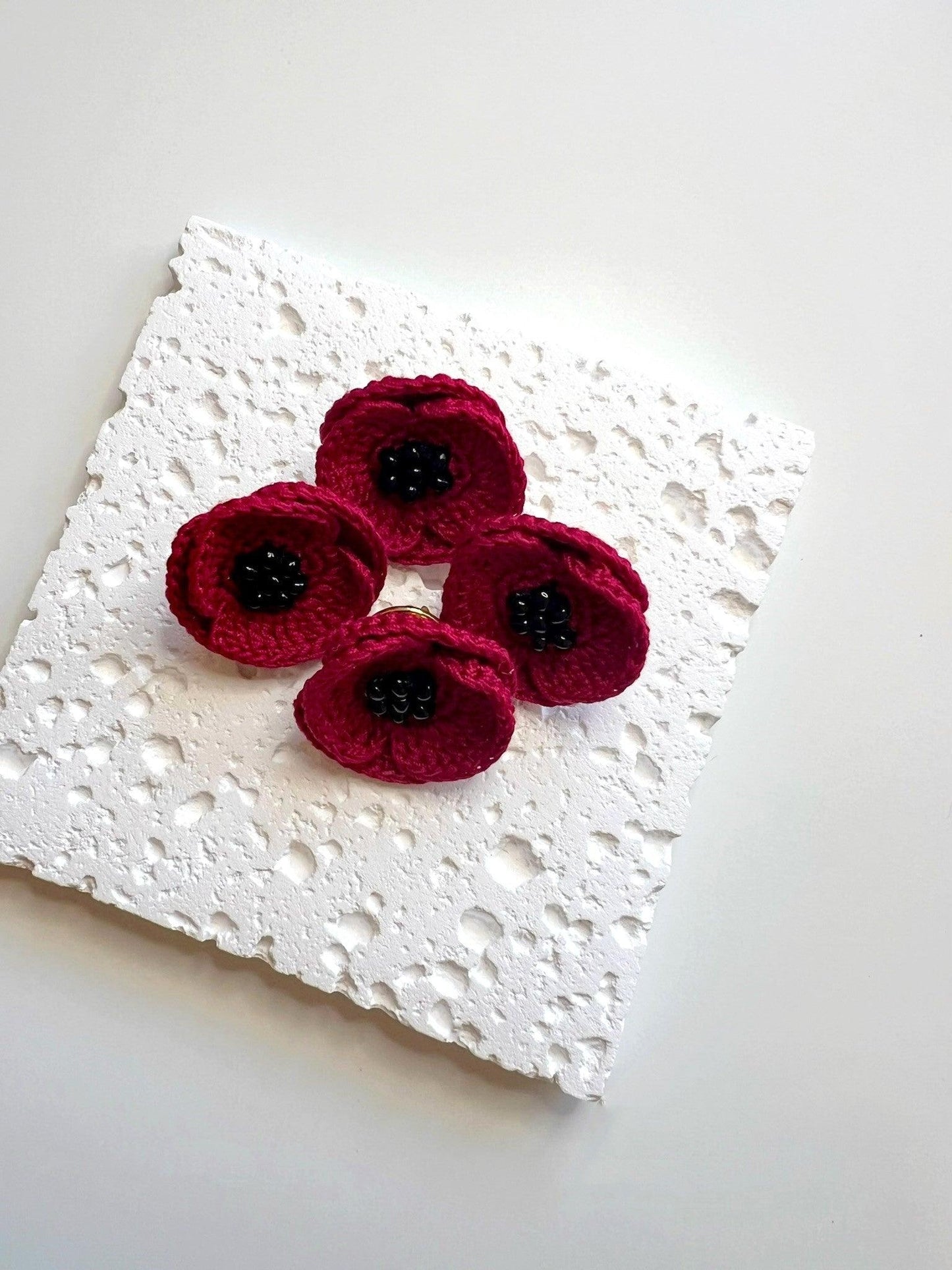 Red Poppy Brooch Group.