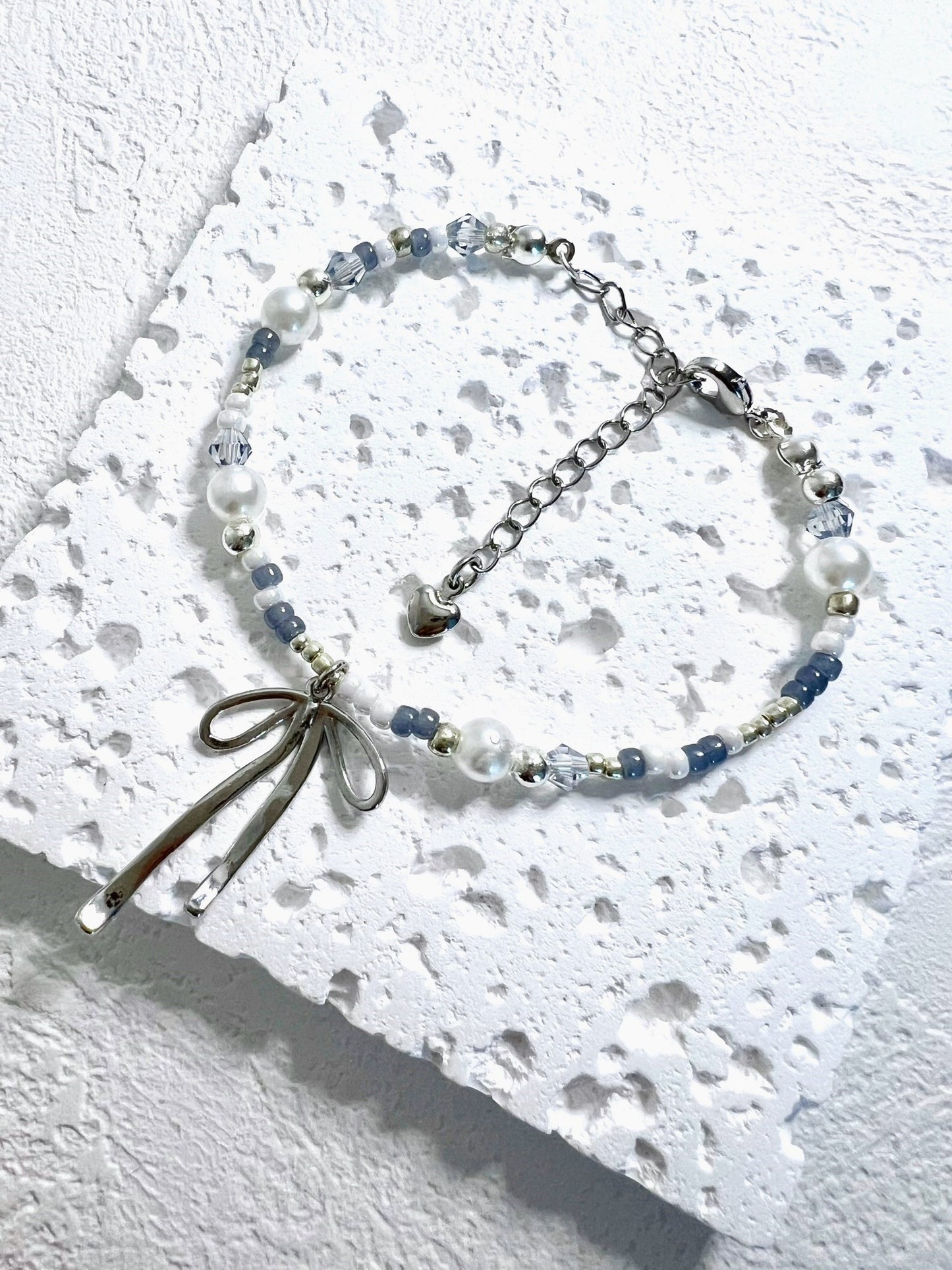 Ribbon Chandelier Bracelets Blue.