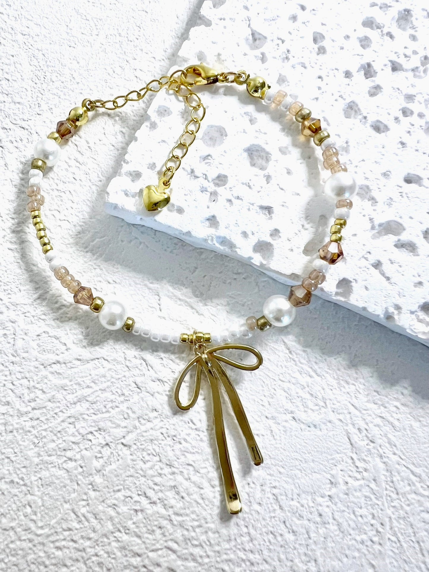 Ribbon Chandelier Bracelets Gold.