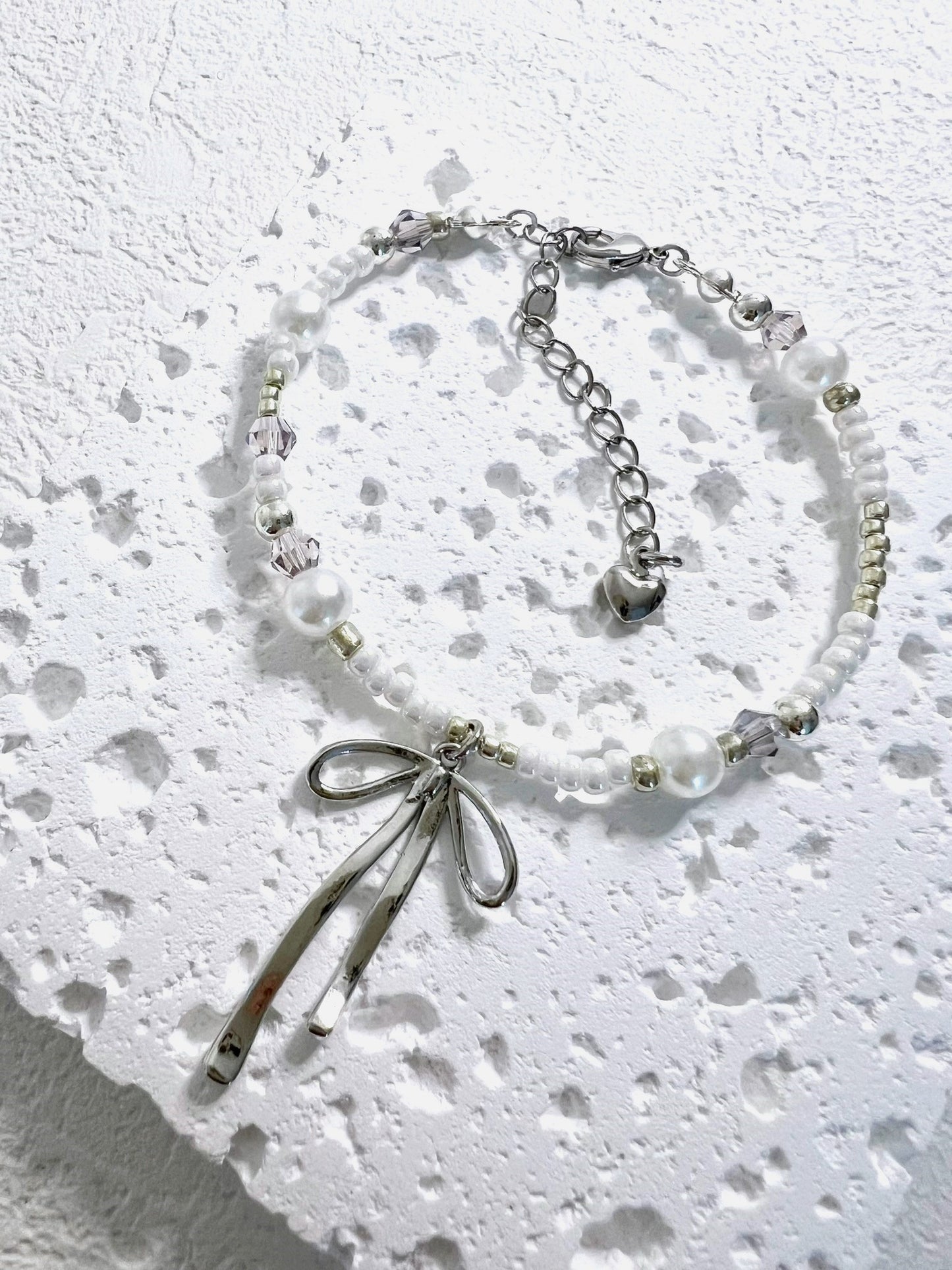 Ribbon Chandelier Bracelets Silver.