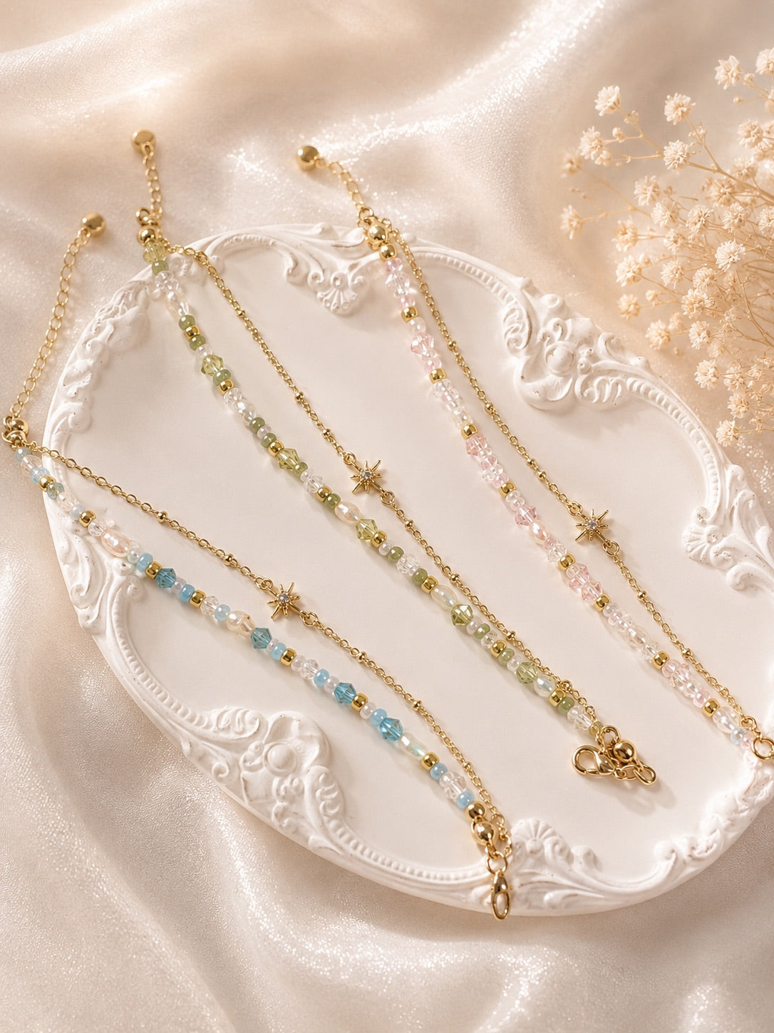 Rocaille Royale Bracelets.