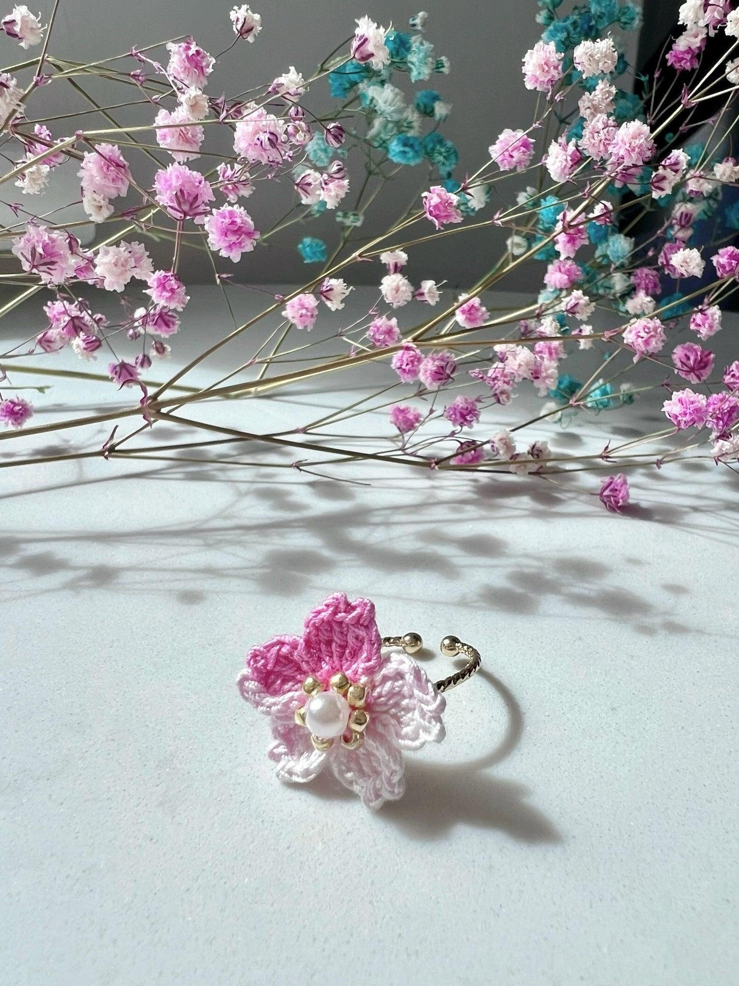 Sakura Whisper Ring Peach.