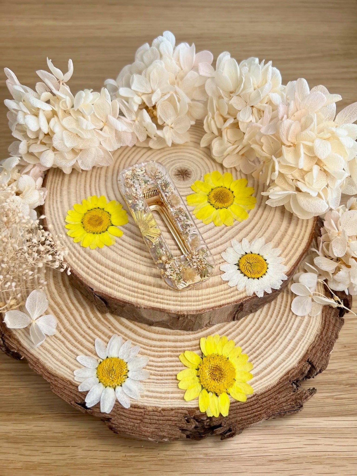 Secret Garden Hair Clip Yellow.