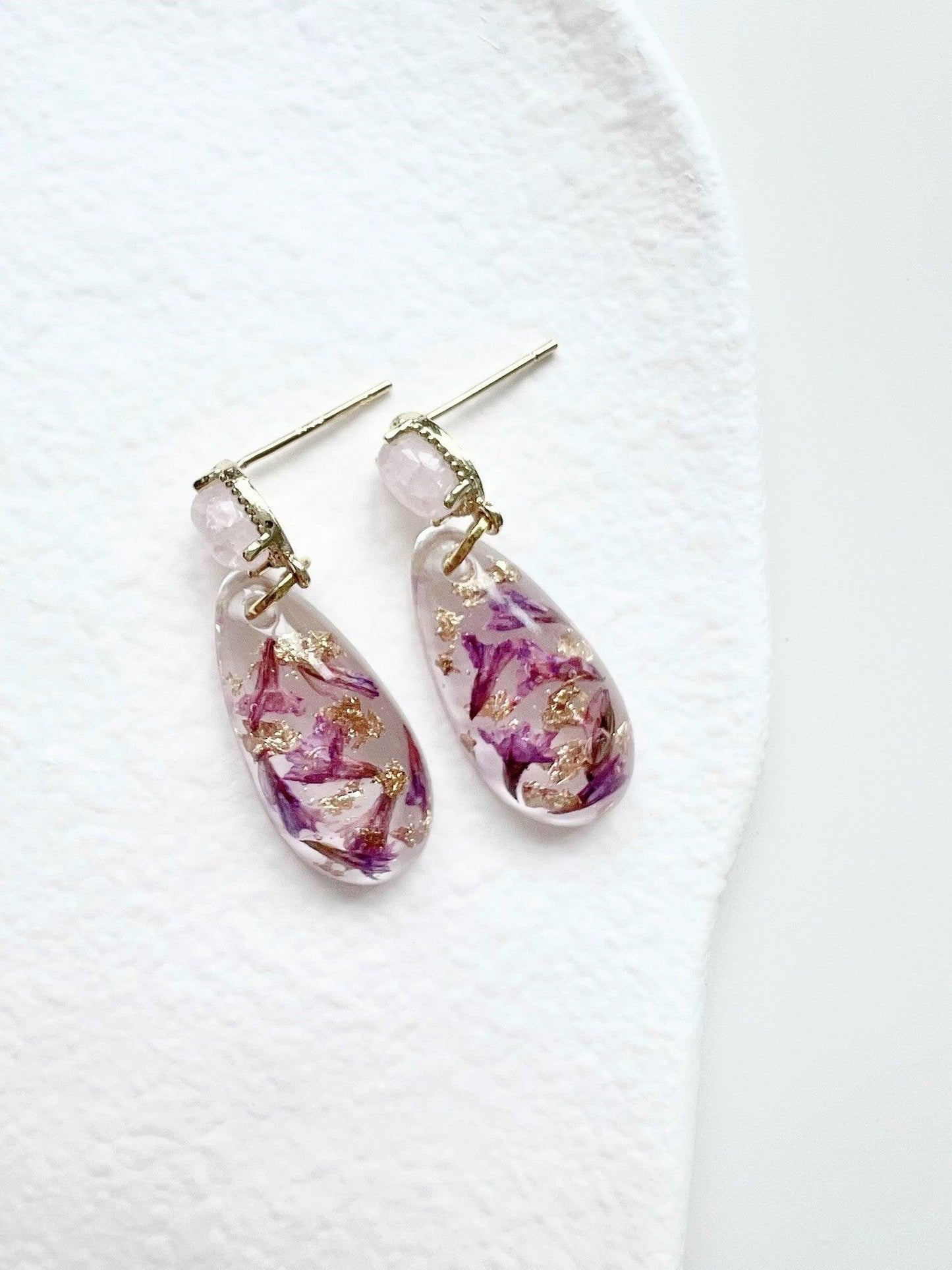 Velvet Goldmine Earrings Purple.