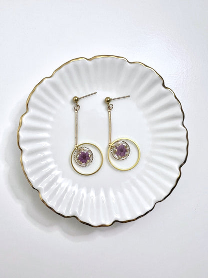 Alchemist Earrings Purple.