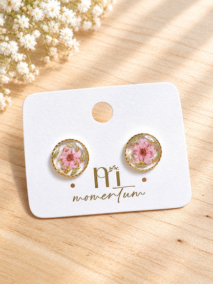 Blooming Bubbles Earrings Pale Pink.