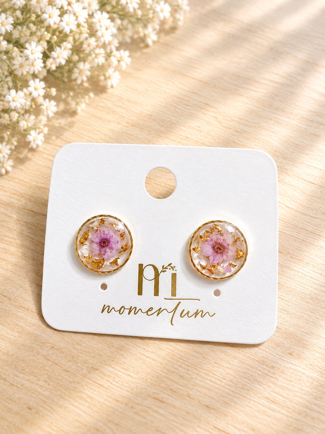 Blooming Bubbles Earrings Lilac.