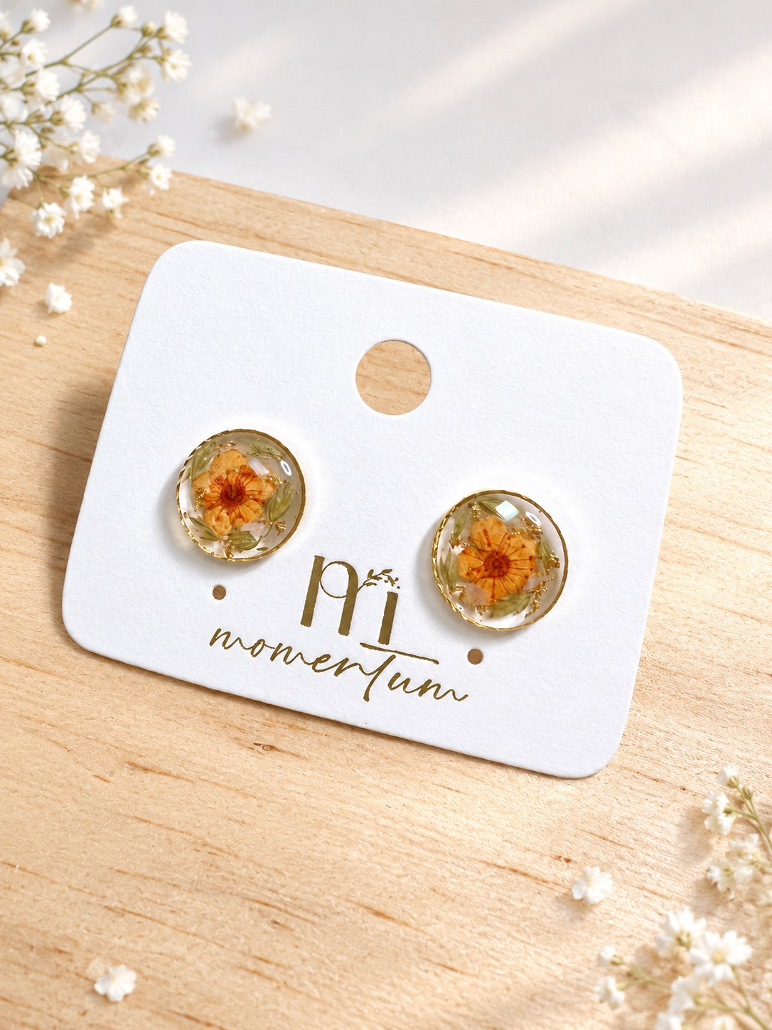 Blooming Bubbles Earrings Orange.