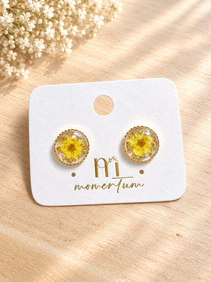 Blooming Bubbles Earrings Yellow.