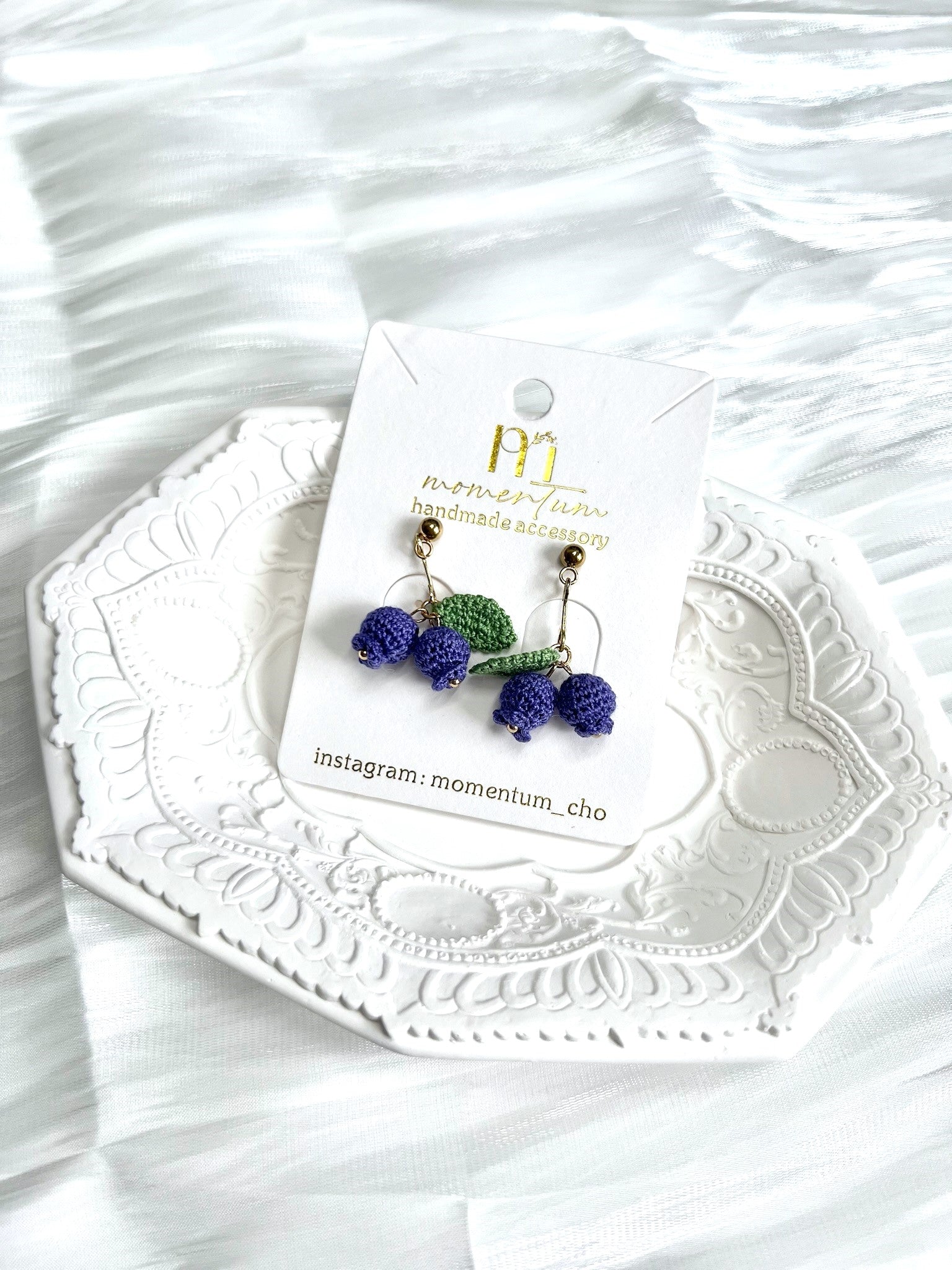 Blueberries Dream Earrings Blue.