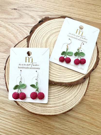 Cherry Cherry Earrings Group.