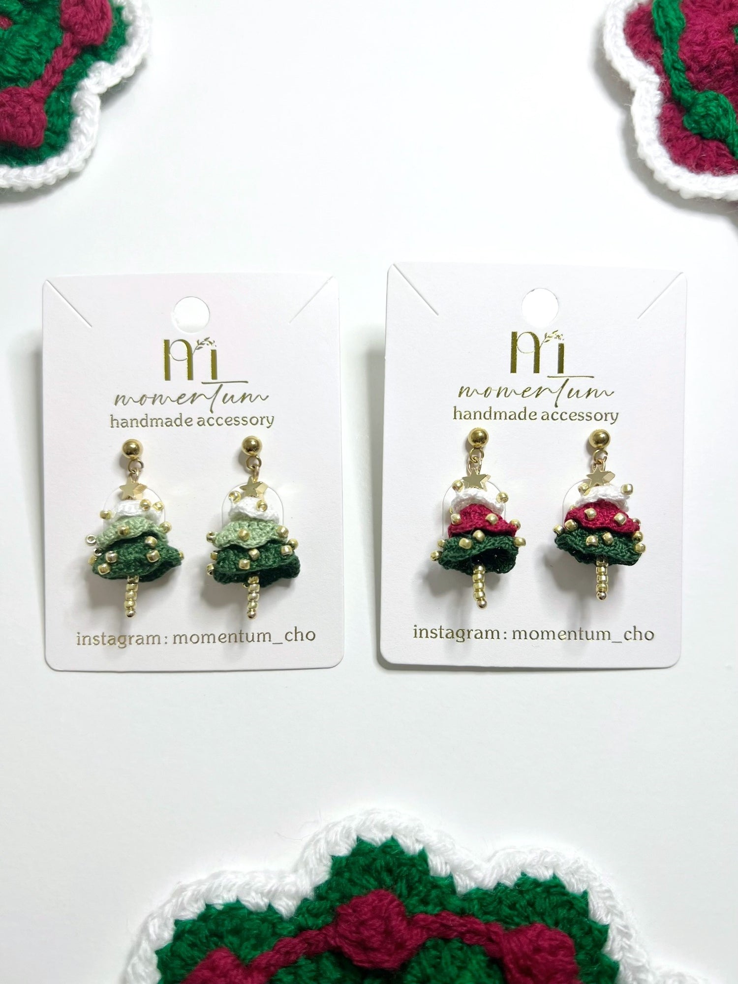 Christmas Tree Earrings.