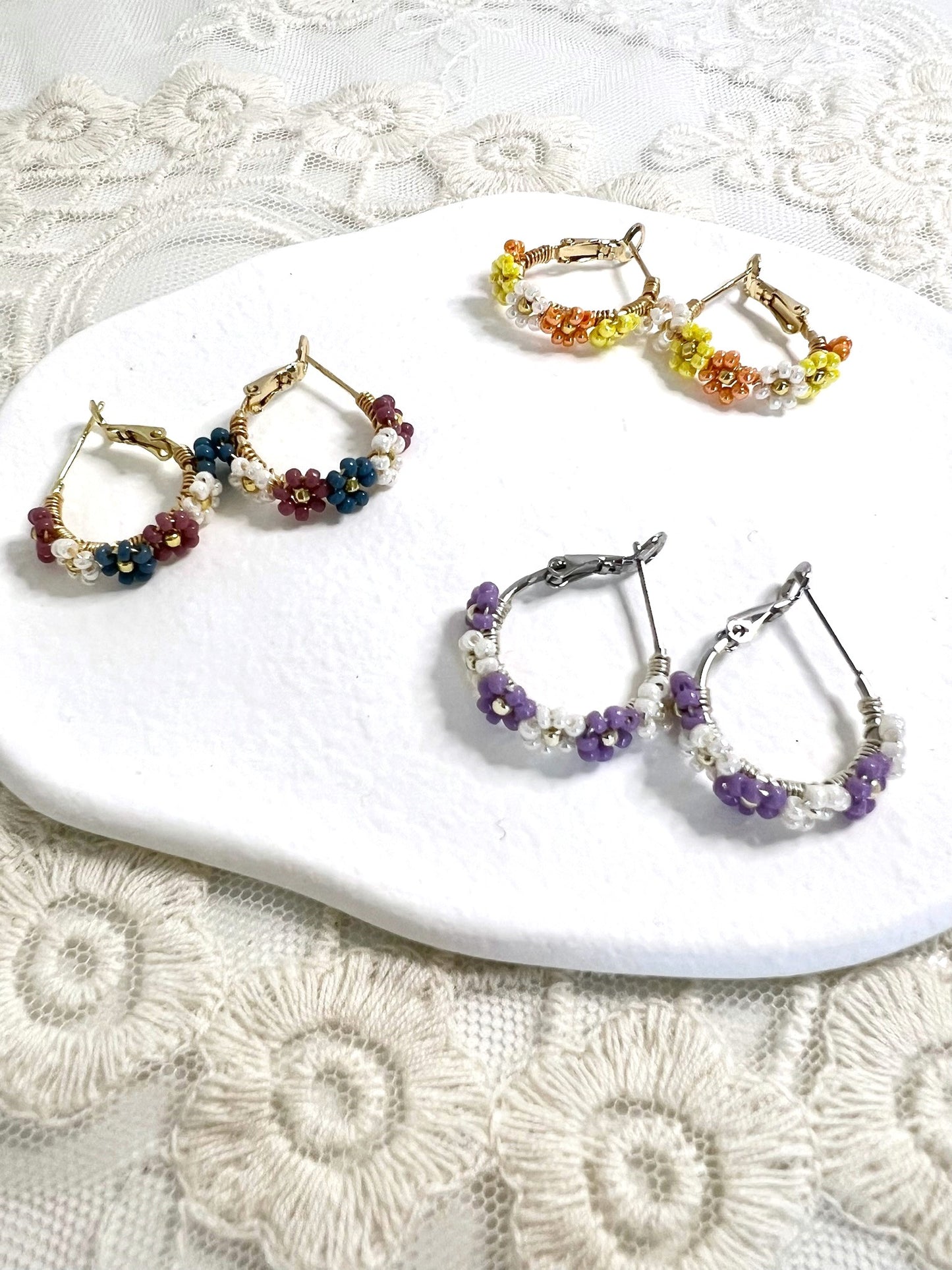 Cool Summer Earrings Closed Up.