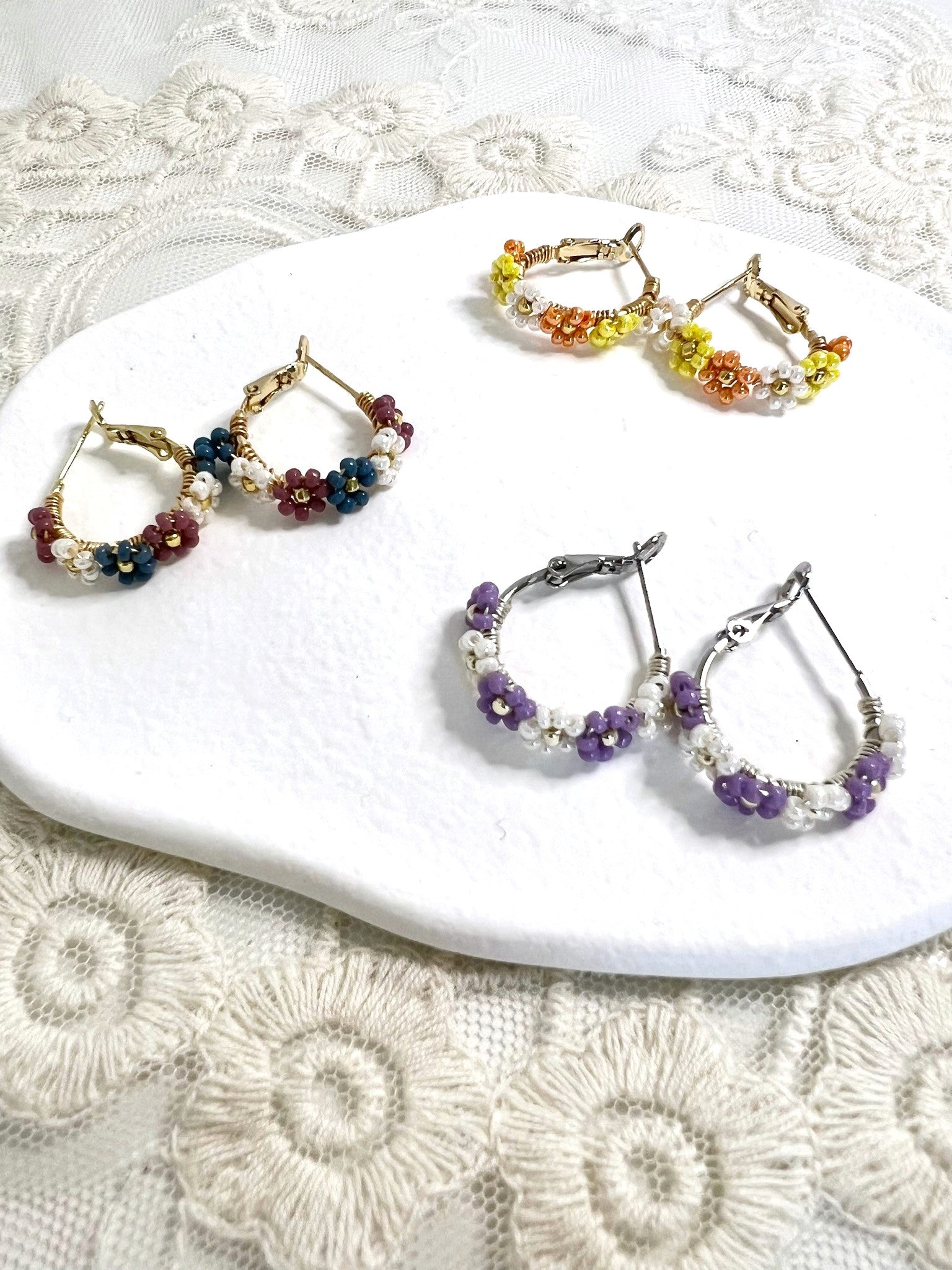 Cool Summer Earrings Closed Up.