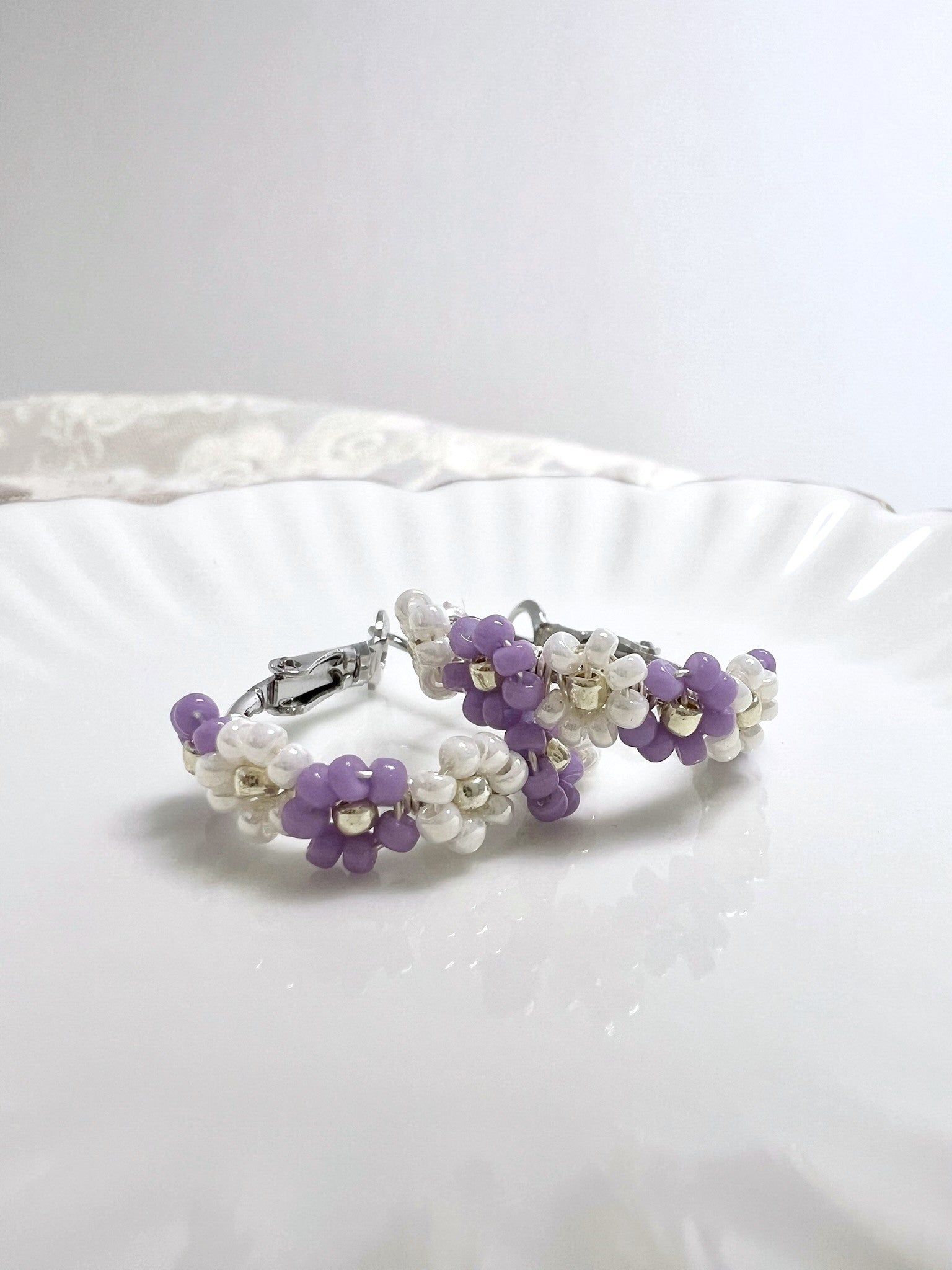 Cool Summer Earrings Purple.