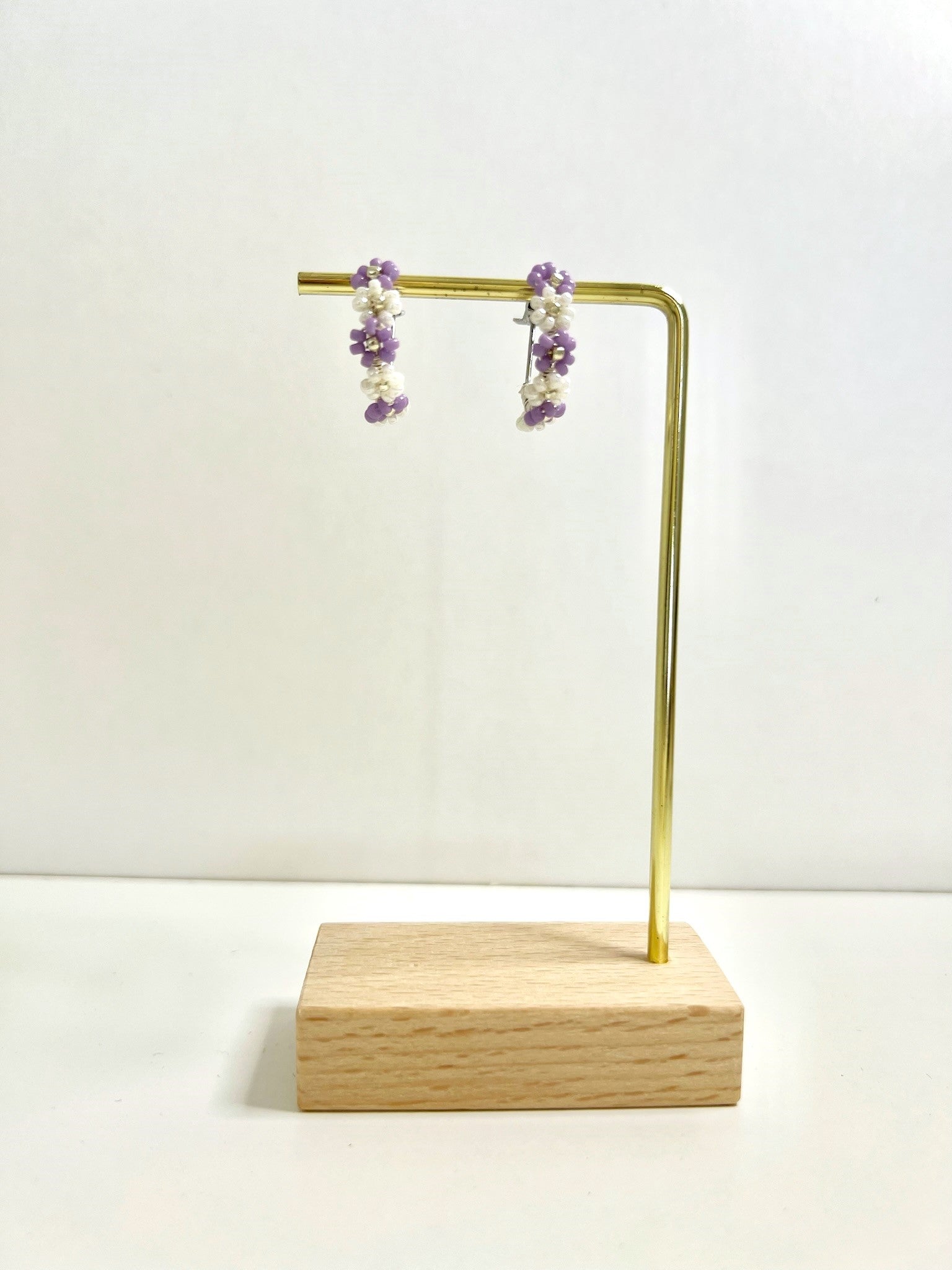 Cool Summer Earrings Purple Demo.