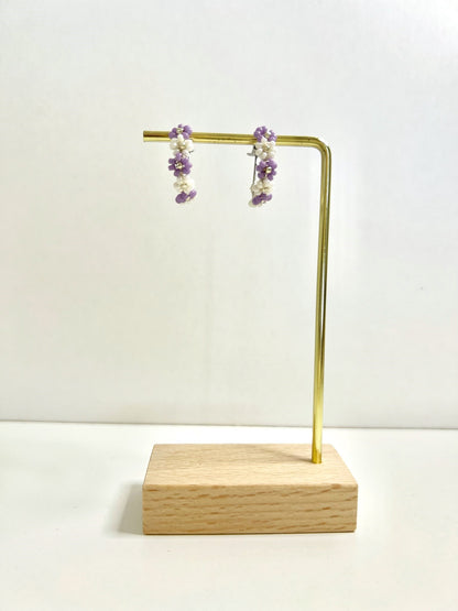 Cool Summer Earrings Purple Demo.