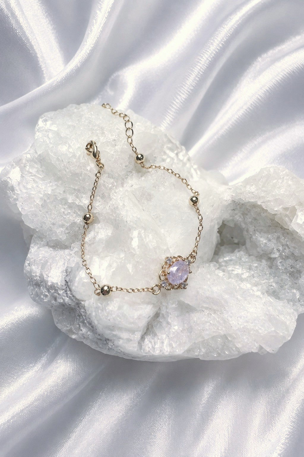 Crystal Snow Bracelets Purple.