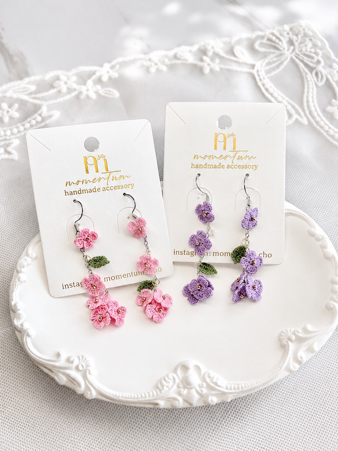 Floral Drop Earrings Group.