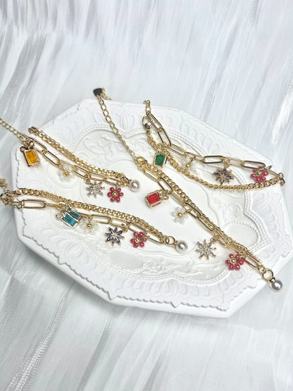 Glamorous Flapper Bracelets Close.