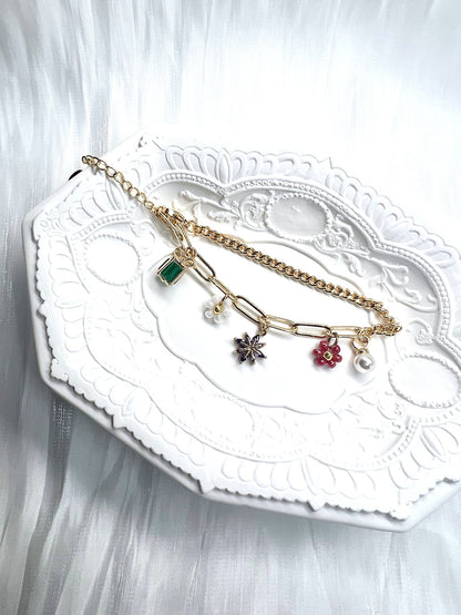 Glamorous Flapper Bracelets Green.