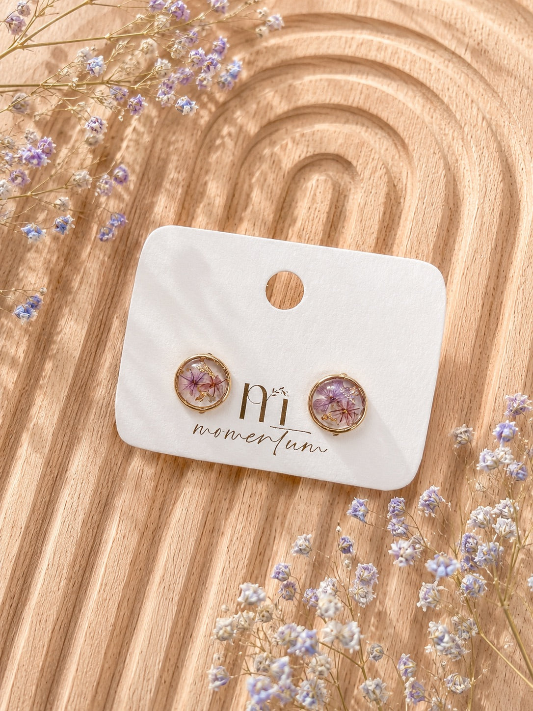 Kaleidoscope Earrings Lilac.