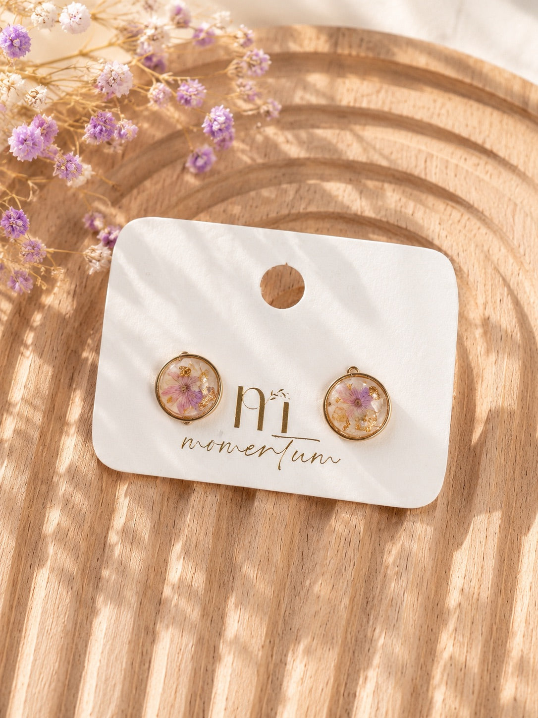 Kaleidoscope Earrings Purple.