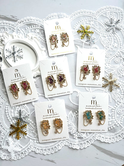 Masterpiece Earrings Snow.