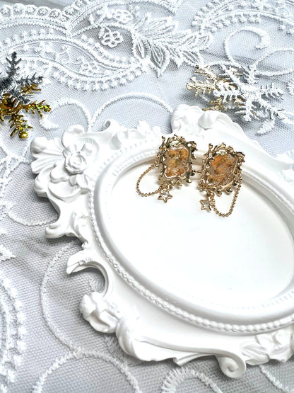 Masterpiece Earrings Orange.