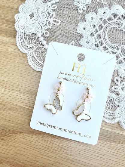 Moonlit Meadow Earrings Pink.