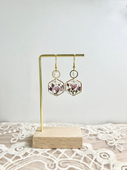 Moonwish Earrings Purple Demo.