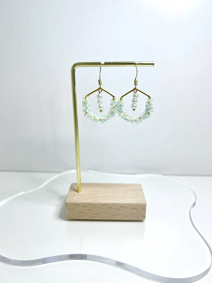 Ocean Tears Earrings Light Blue Demo.